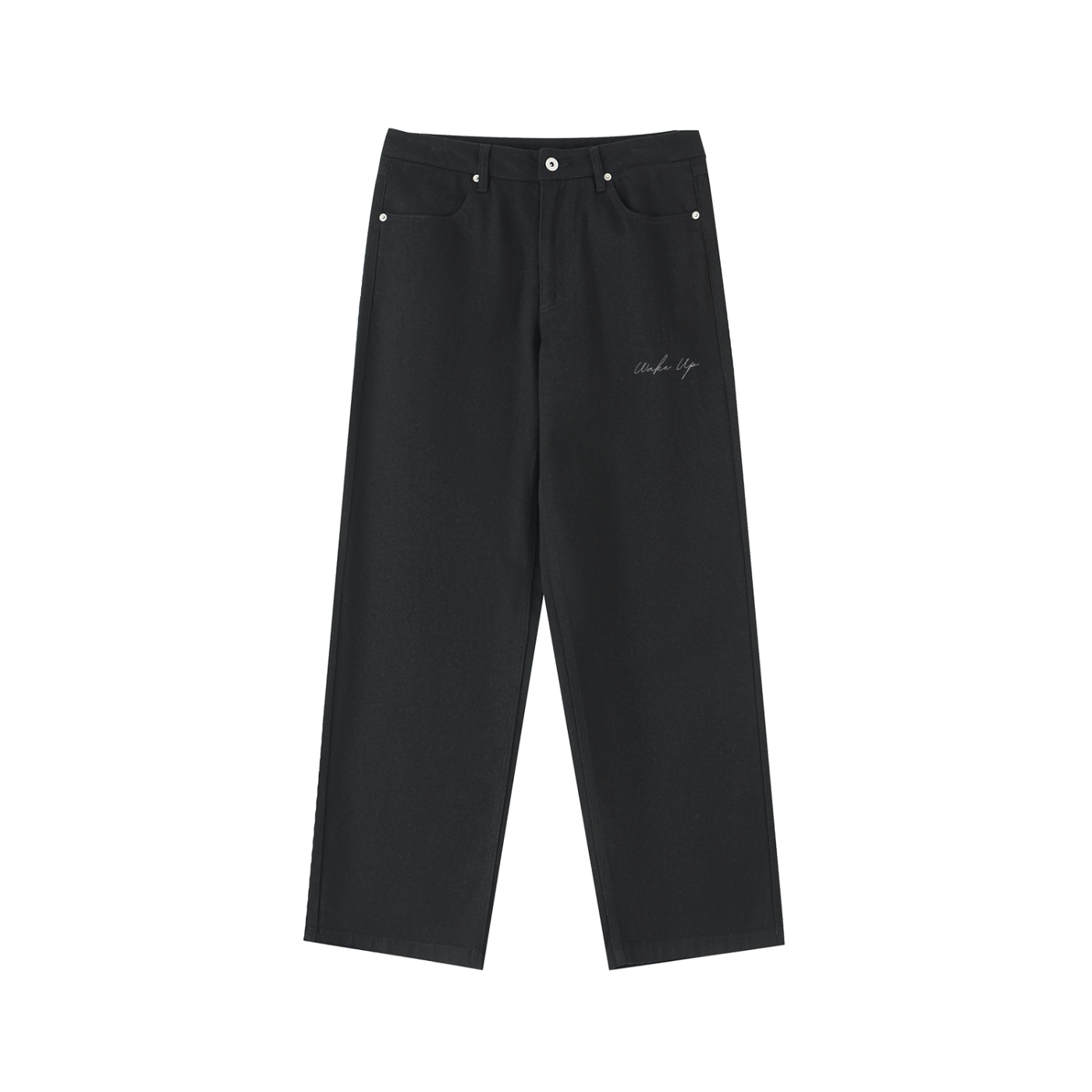 WAKE UP Heavyweight Cotton Straight-Leg Pants