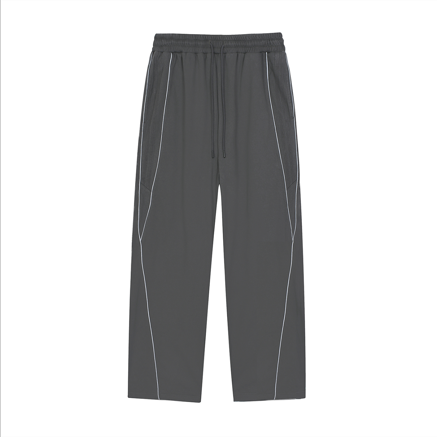 WAKE UP Reflection Striped Straight-Leg Sweatpants