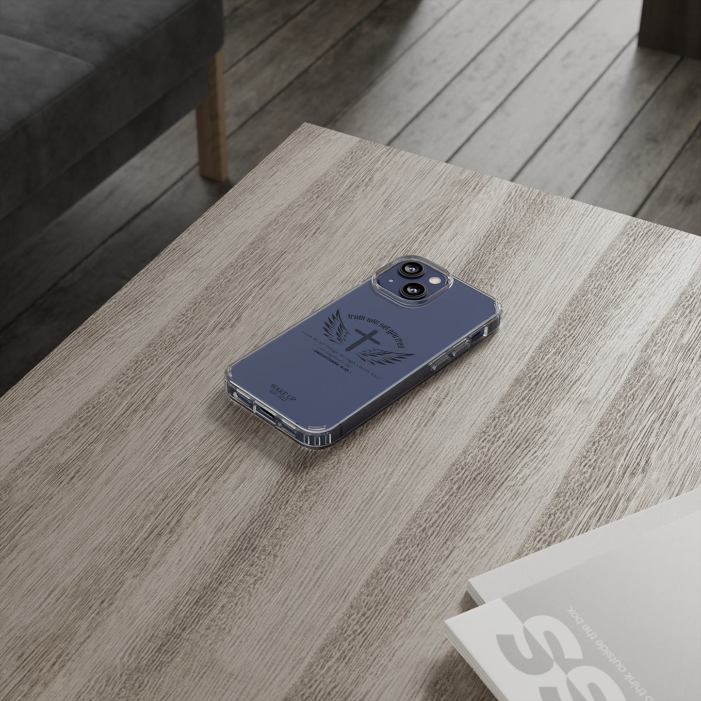 T.W.S.Y.F. Clear Phone Case (BLACK)