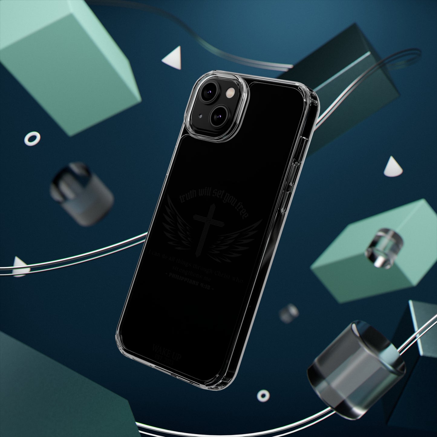 T.W.S.Y.F. Clear Phone Case (BLACK)