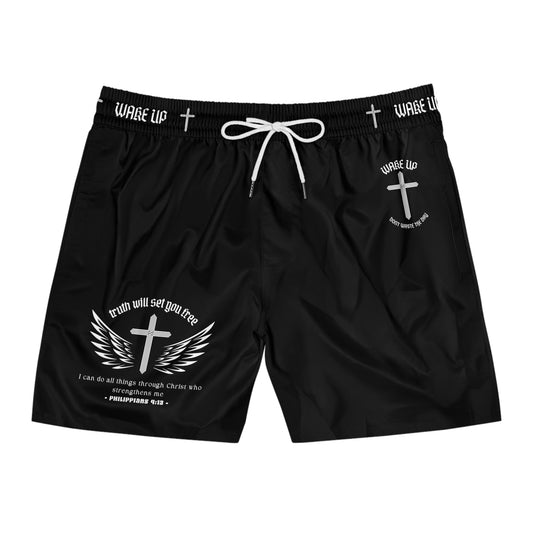 T.W.S.Y.F. Swim Shorts (BLACK)