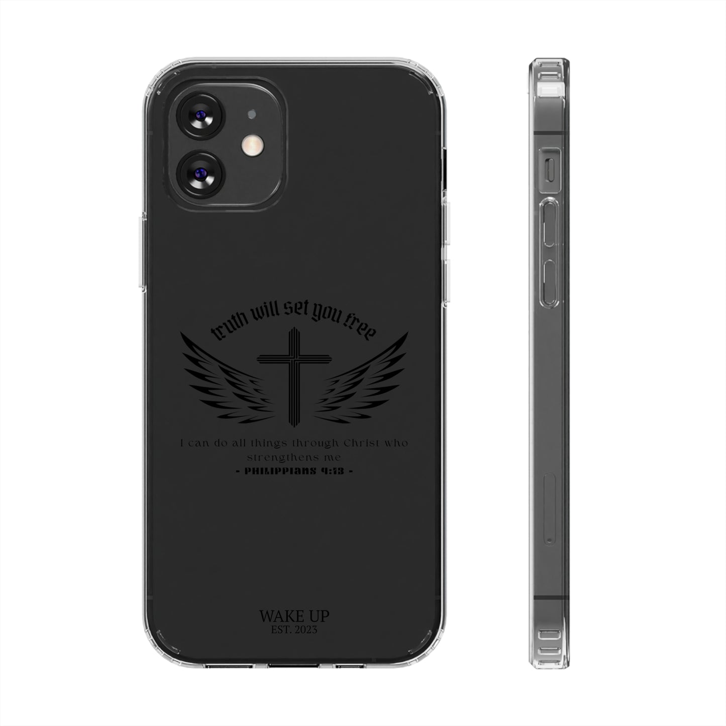 T.W.S.Y.F. Clear Phone Case (BLACK)