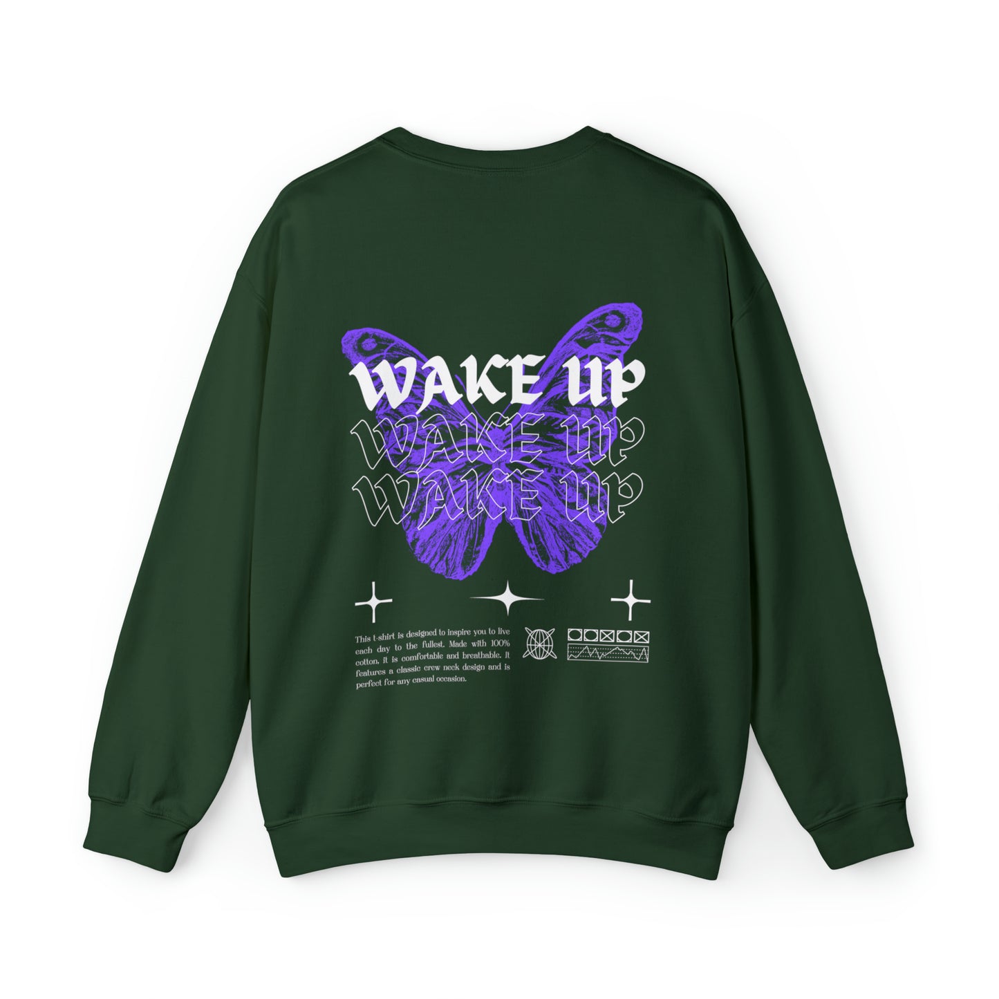 WAKE UP Butterfly Effect Crewneck