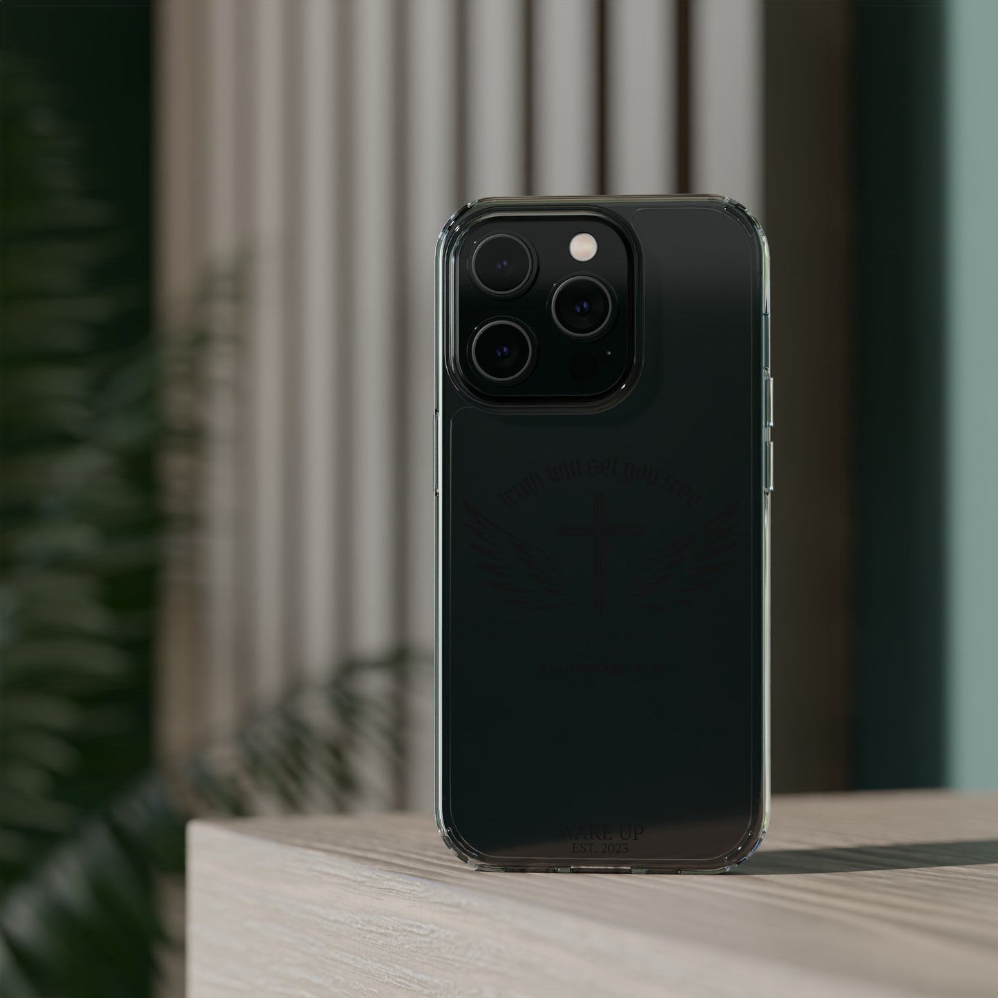 T.W.S.Y.F. Clear Phone Case (BLACK)