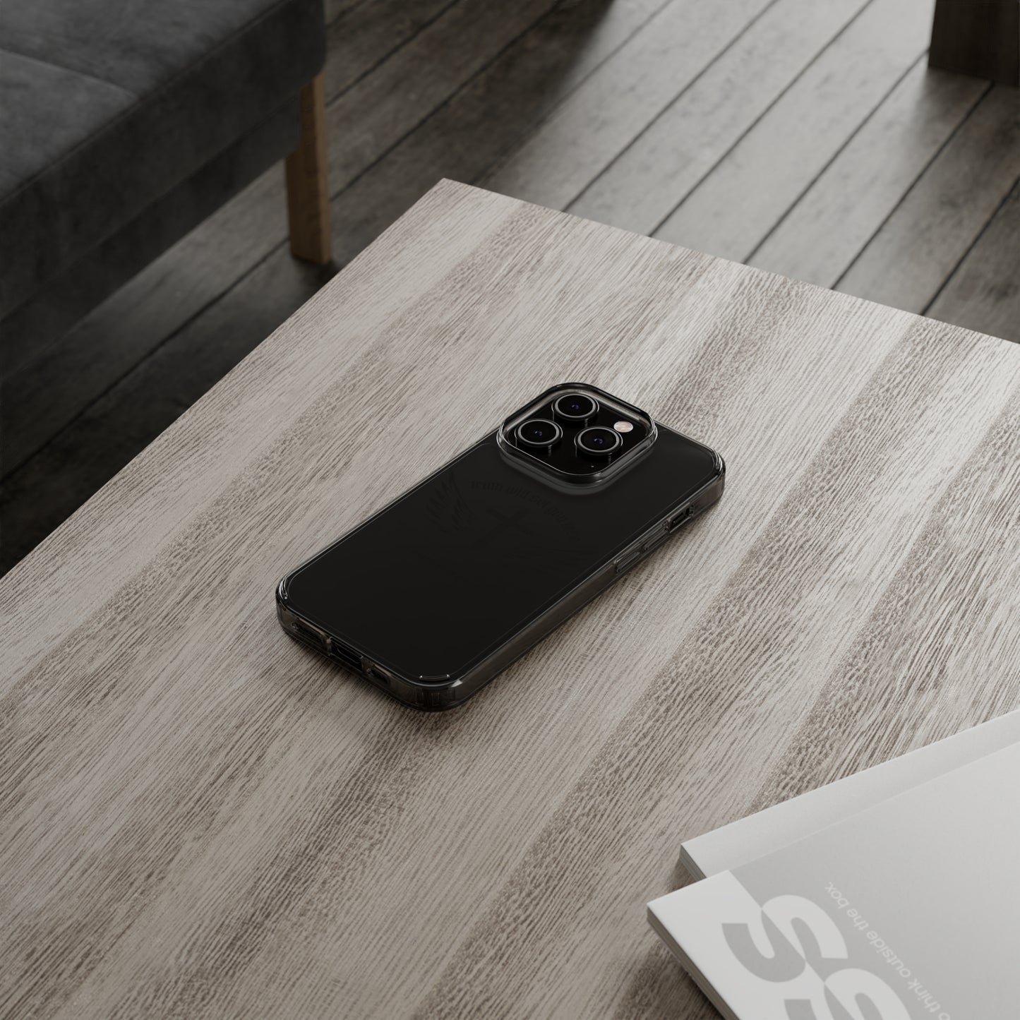 T.W.S.Y.F. Clear Phone Case (BLACK)