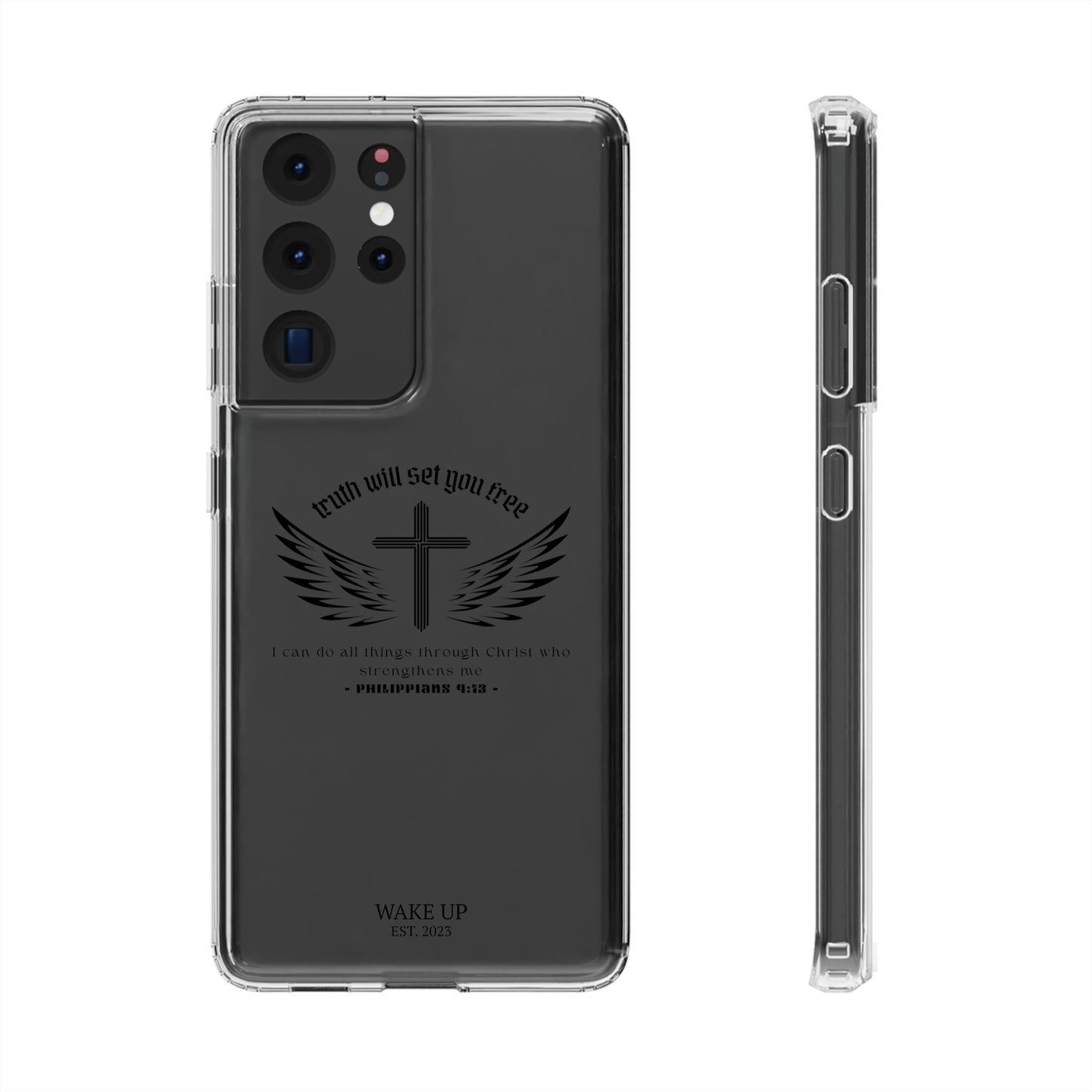 T.W.S.Y.F. Clear Phone Case (BLACK)