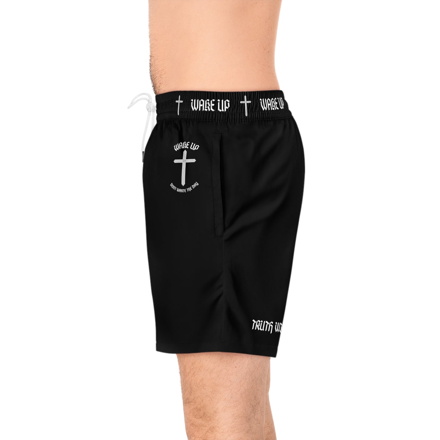 T.W.S.Y.F. Swim Shorts (BLACK)