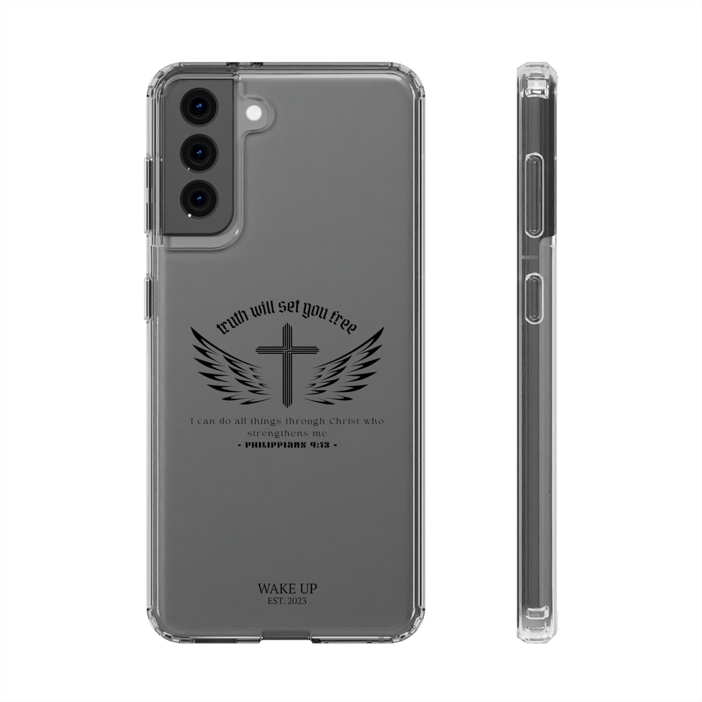 T.W.S.Y.F. Clear Phone Case (BLACK)