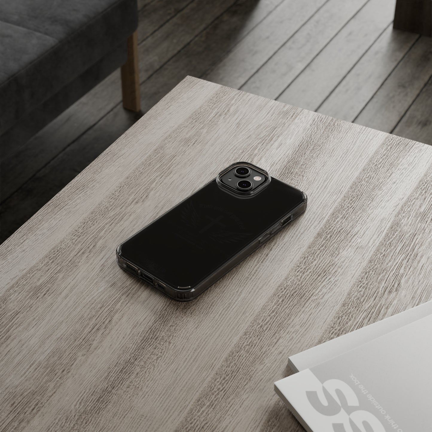 T.W.S.Y.F. Clear Phone Case (BLACK)