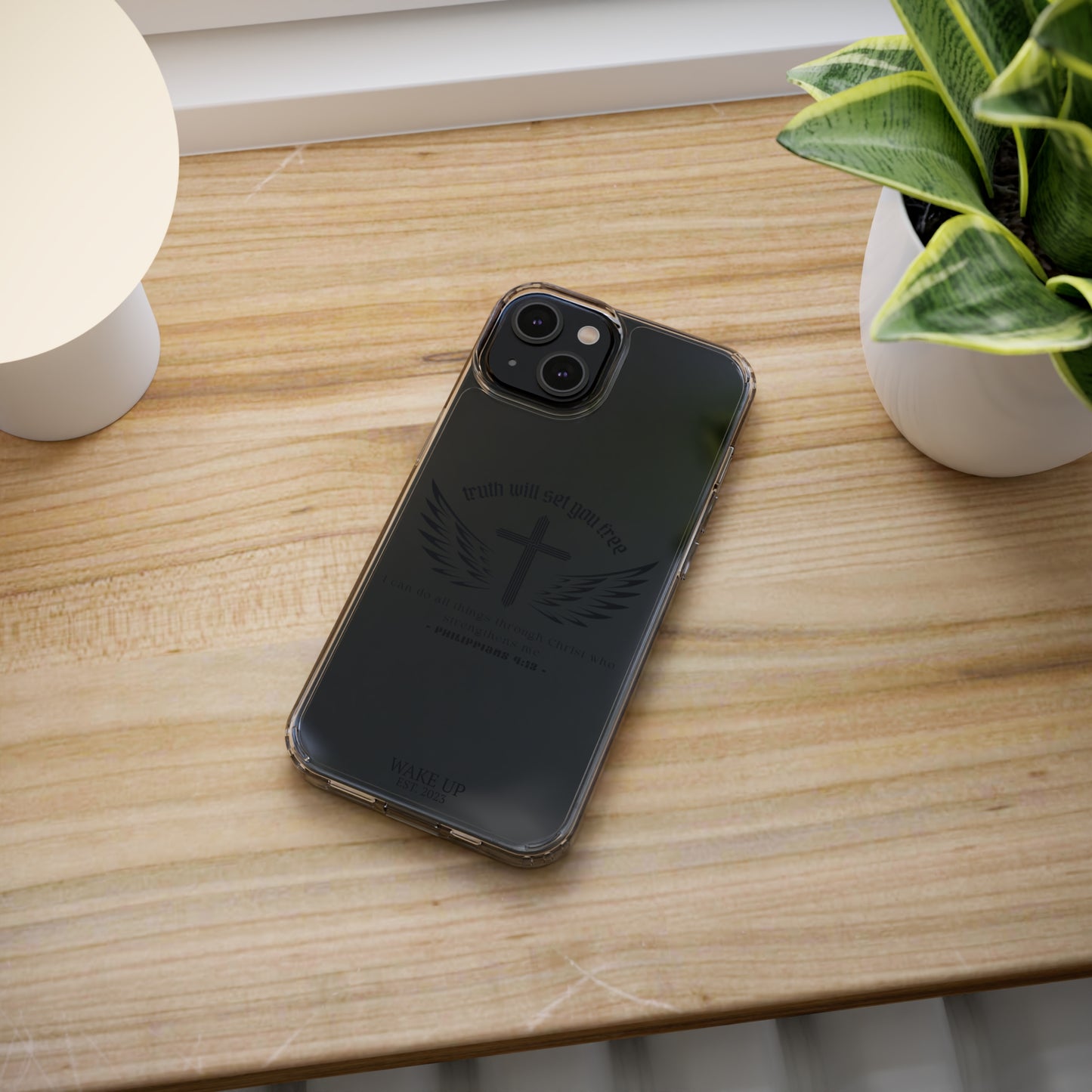 T.W.S.Y.F. Clear Phone Case (BLACK)