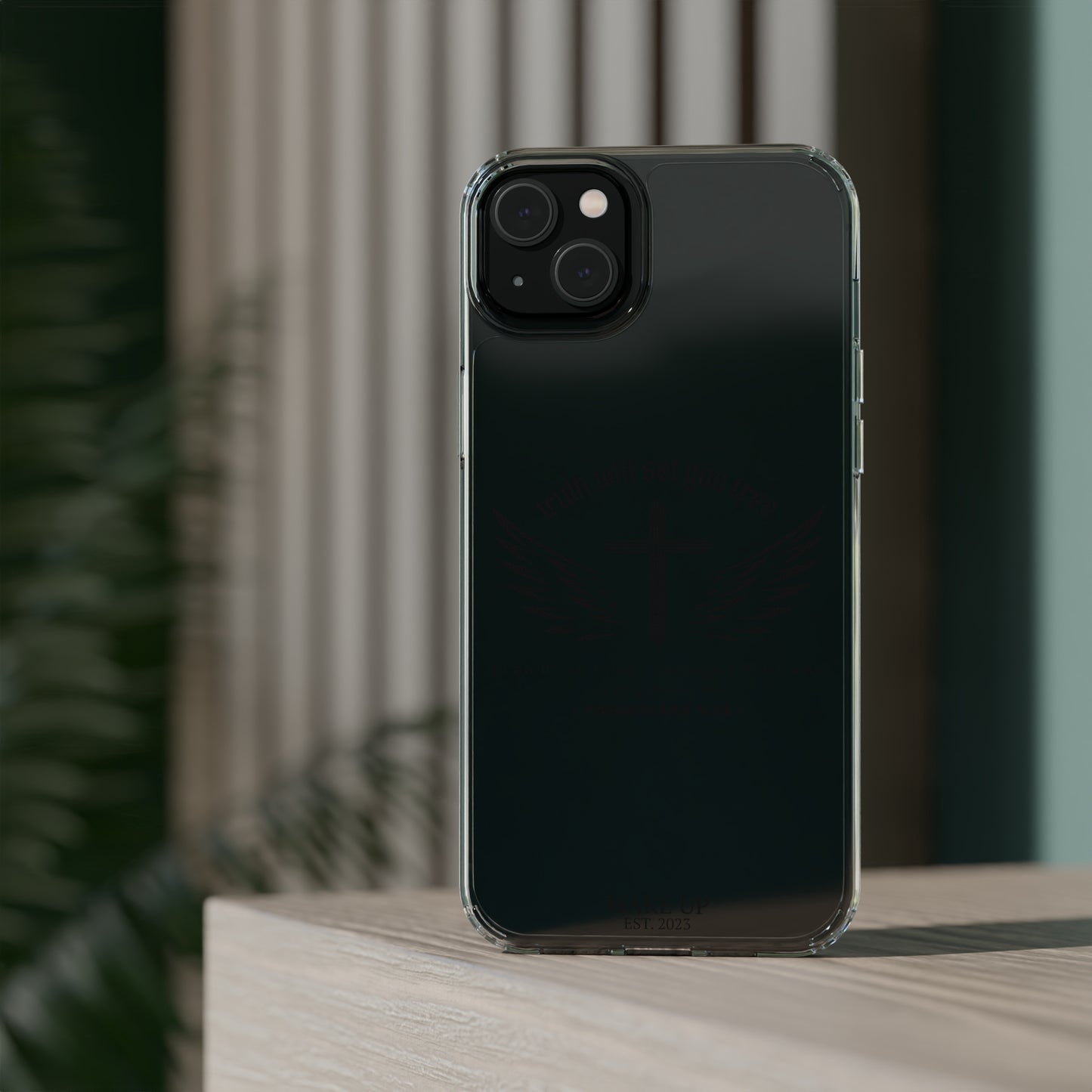 T.W.S.Y.F. Clear Phone Case (BLACK)