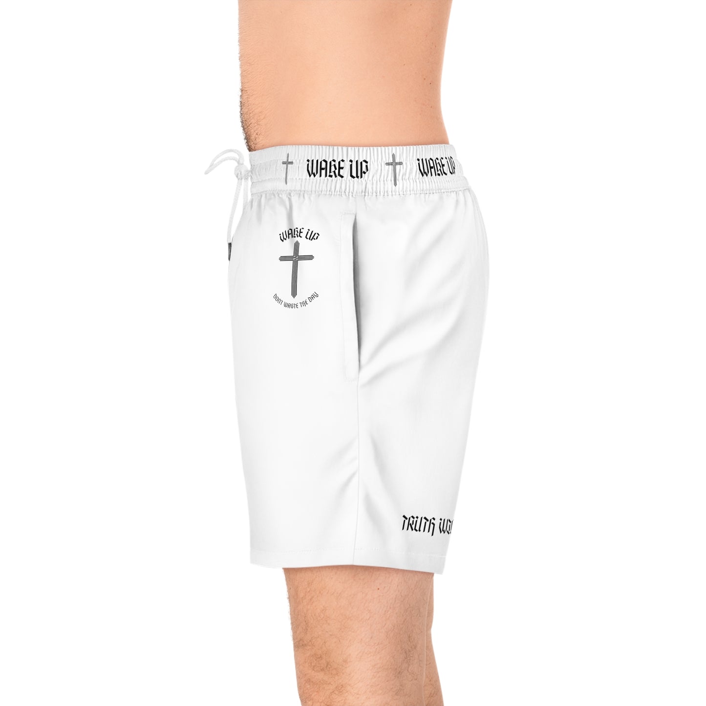 T.W.S.Y.F. Swim Shorts (WHITE)