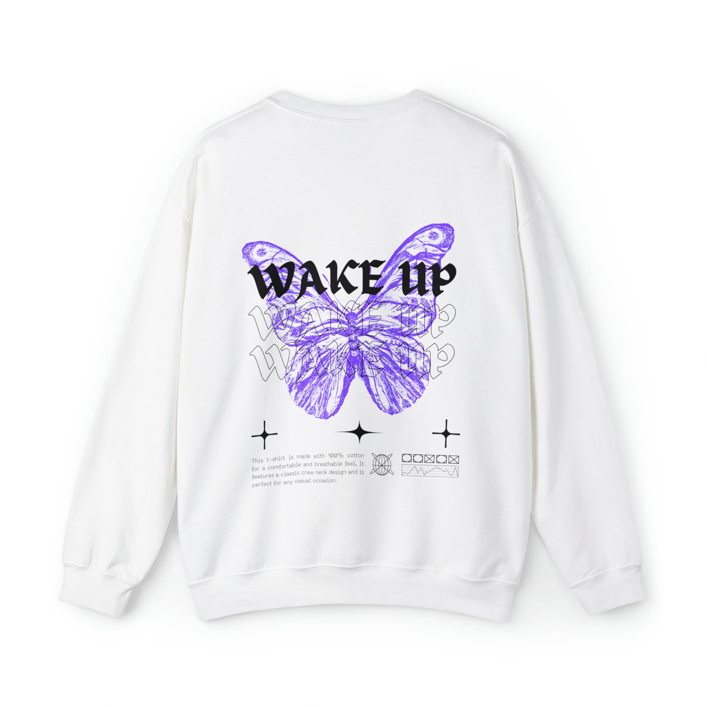 WAKE UP Butterfly Effect Crewneck