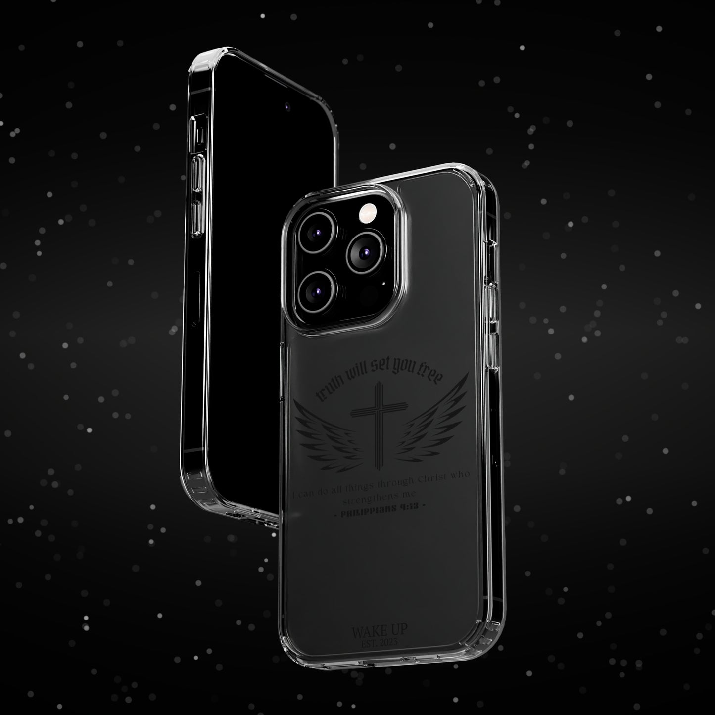 T.W.S.Y.F. Clear Phone Case (BLACK)