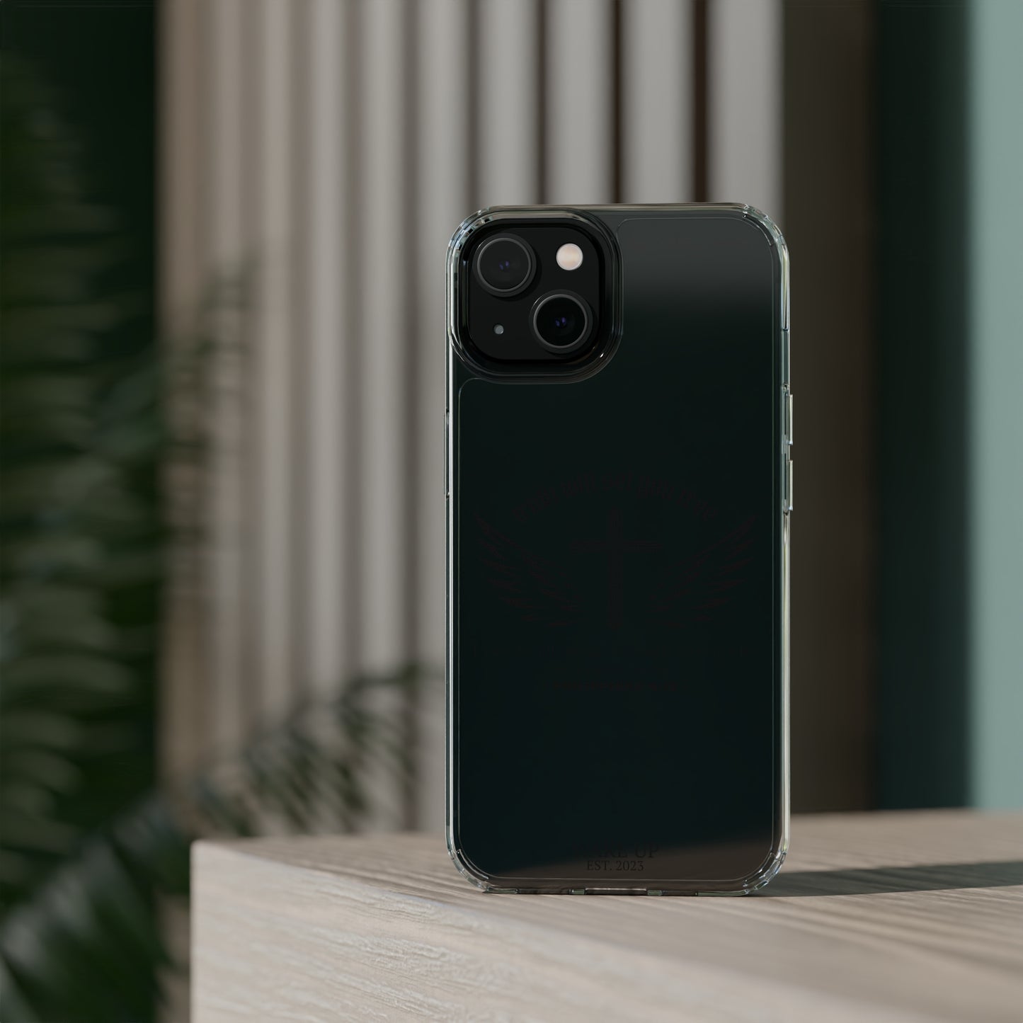 T.W.S.Y.F. Clear Phone Case (BLACK)
