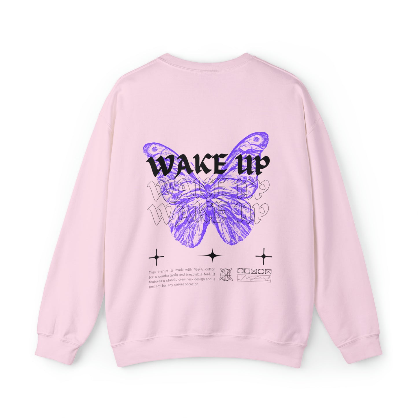 WAKE UP Butterfly Effect Crewneck