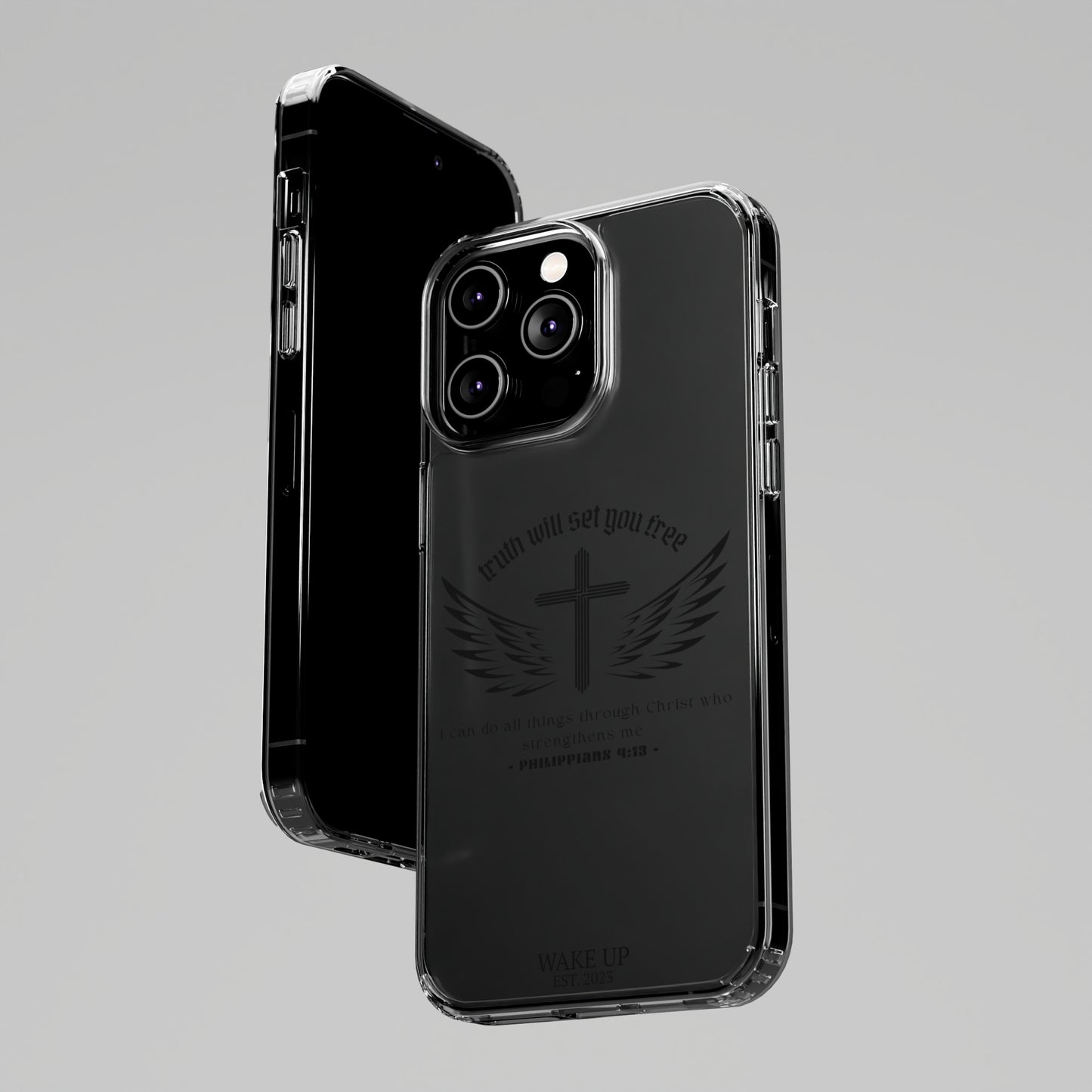 T.W.S.Y.F. Clear Phone Case (BLACK)
