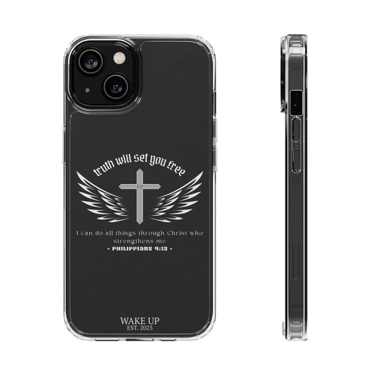 T.W.S.Y.F. Clear Phone Case (WHITE)