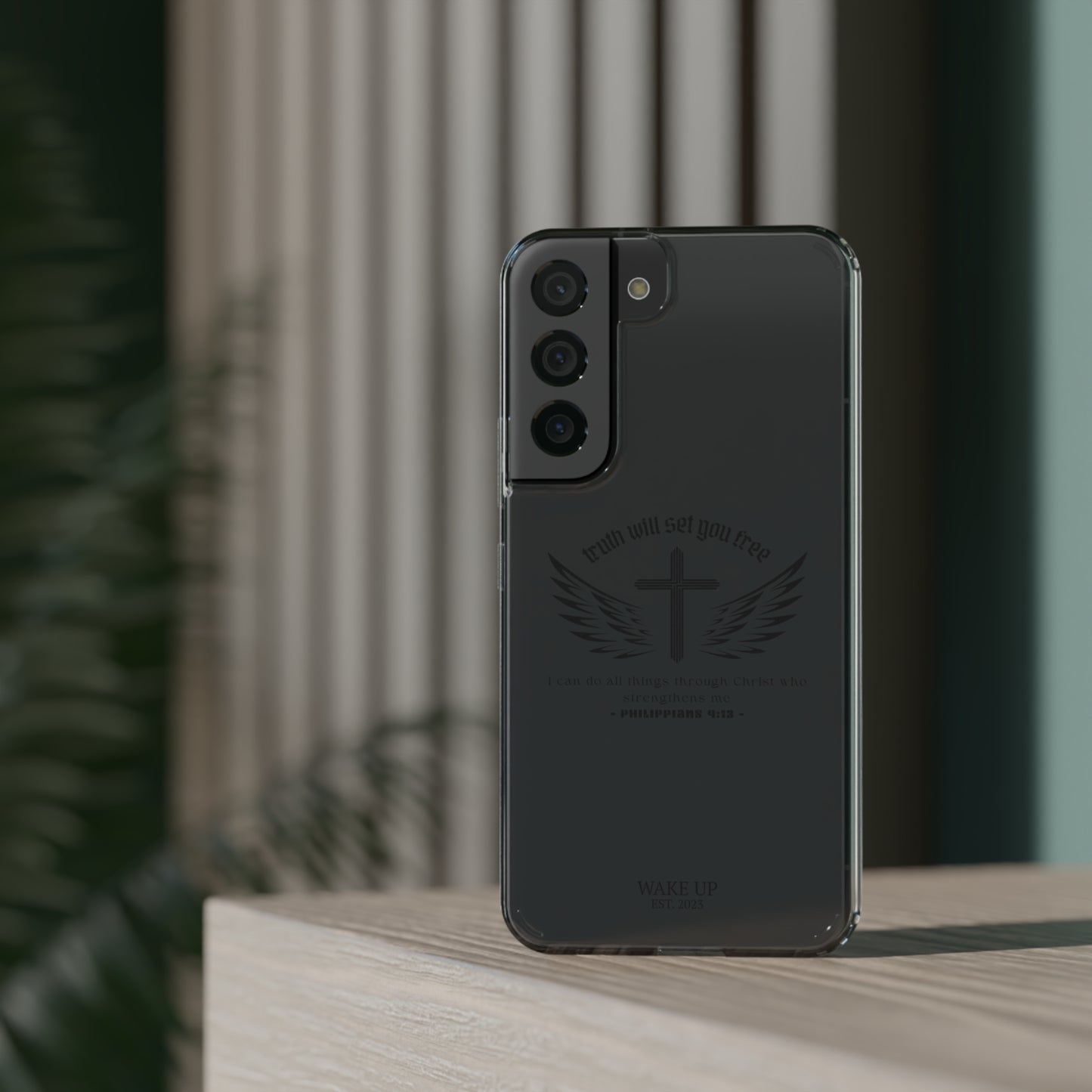 T.W.S.Y.F. Clear Phone Case (BLACK)