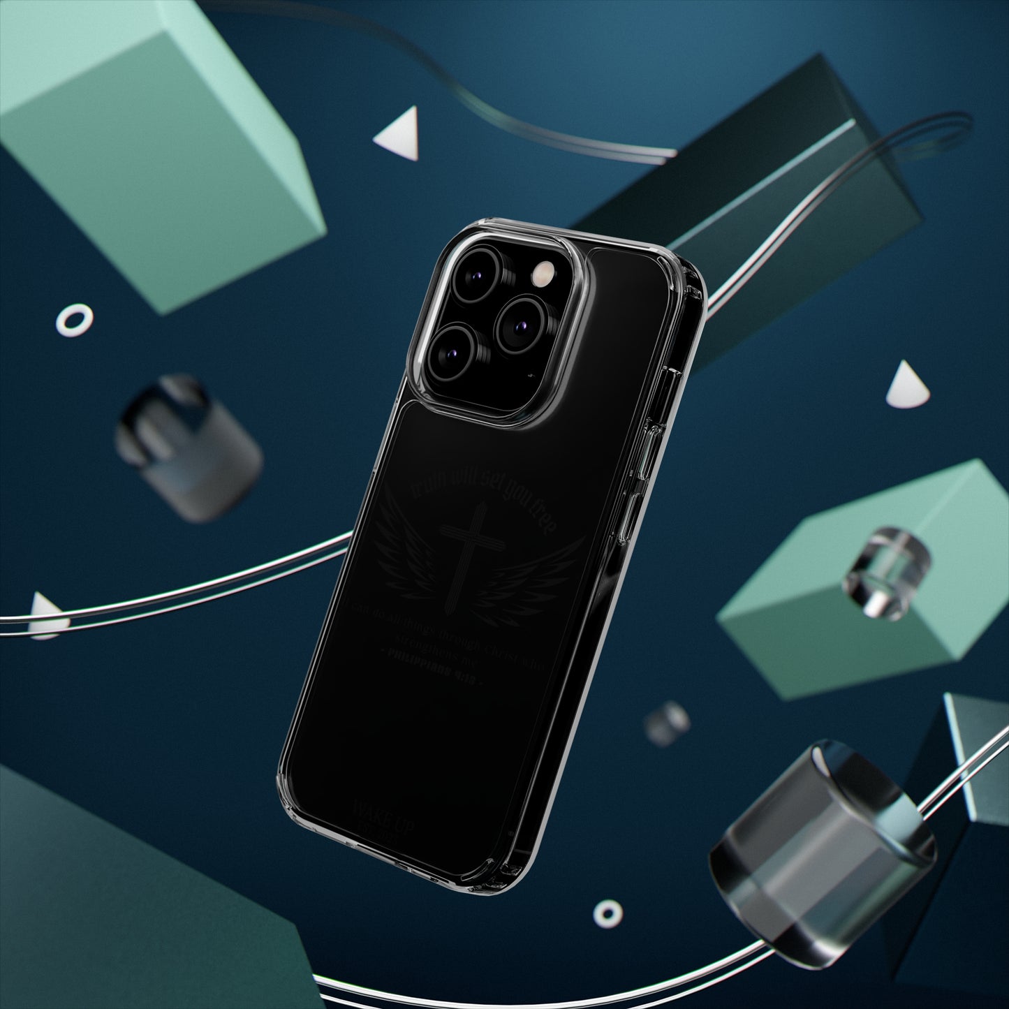 T.W.S.Y.F. Clear Phone Case (BLACK)