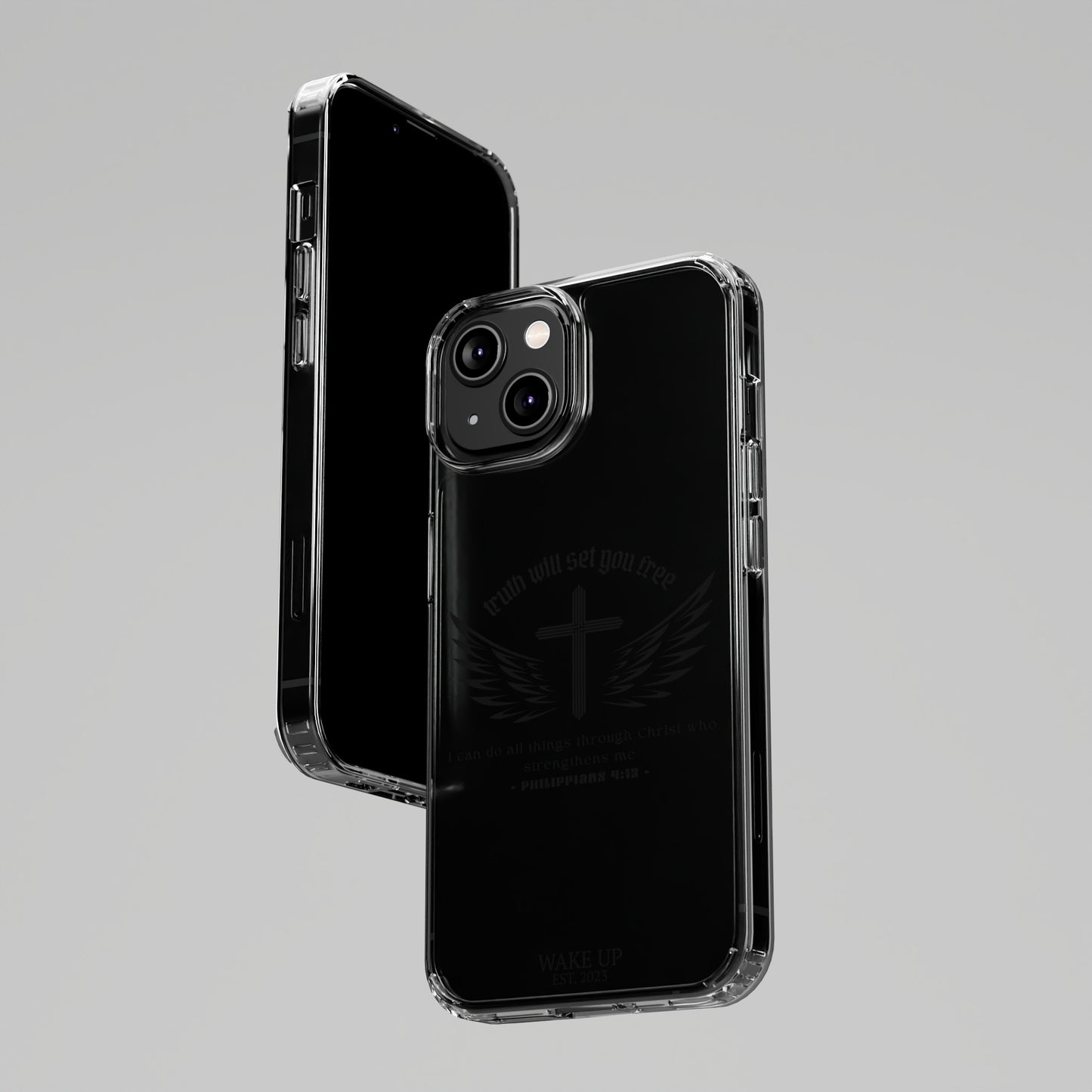 T.W.S.Y.F. Clear Phone Case (BLACK)