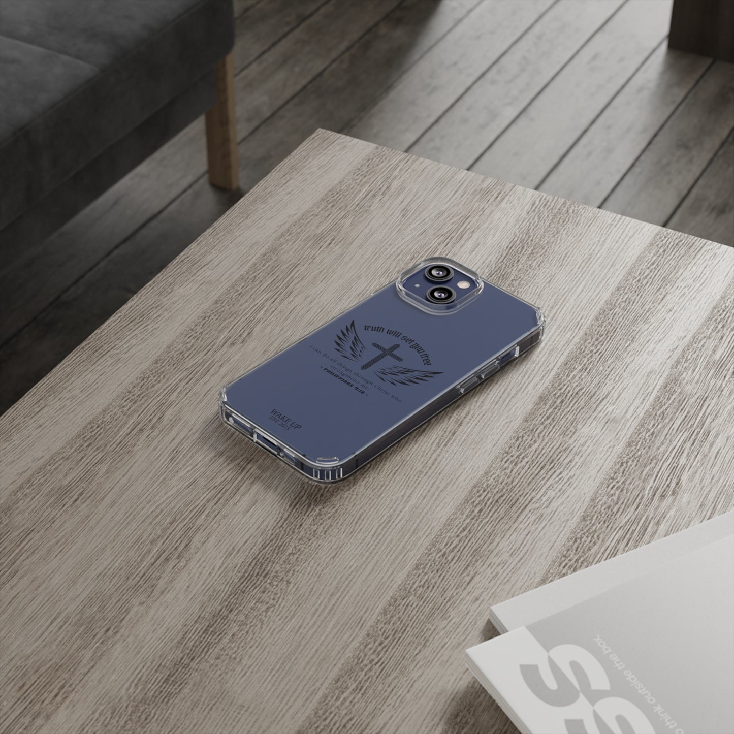 T.W.S.Y.F. Clear Phone Case (BLACK)
