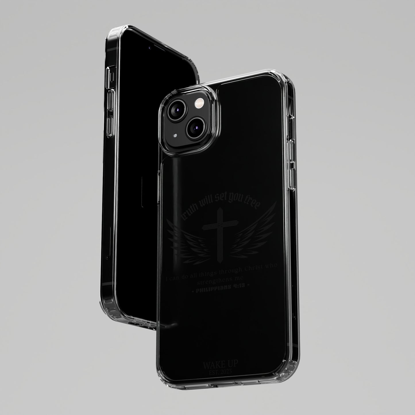 T.W.S.Y.F. Clear Phone Case (BLACK)