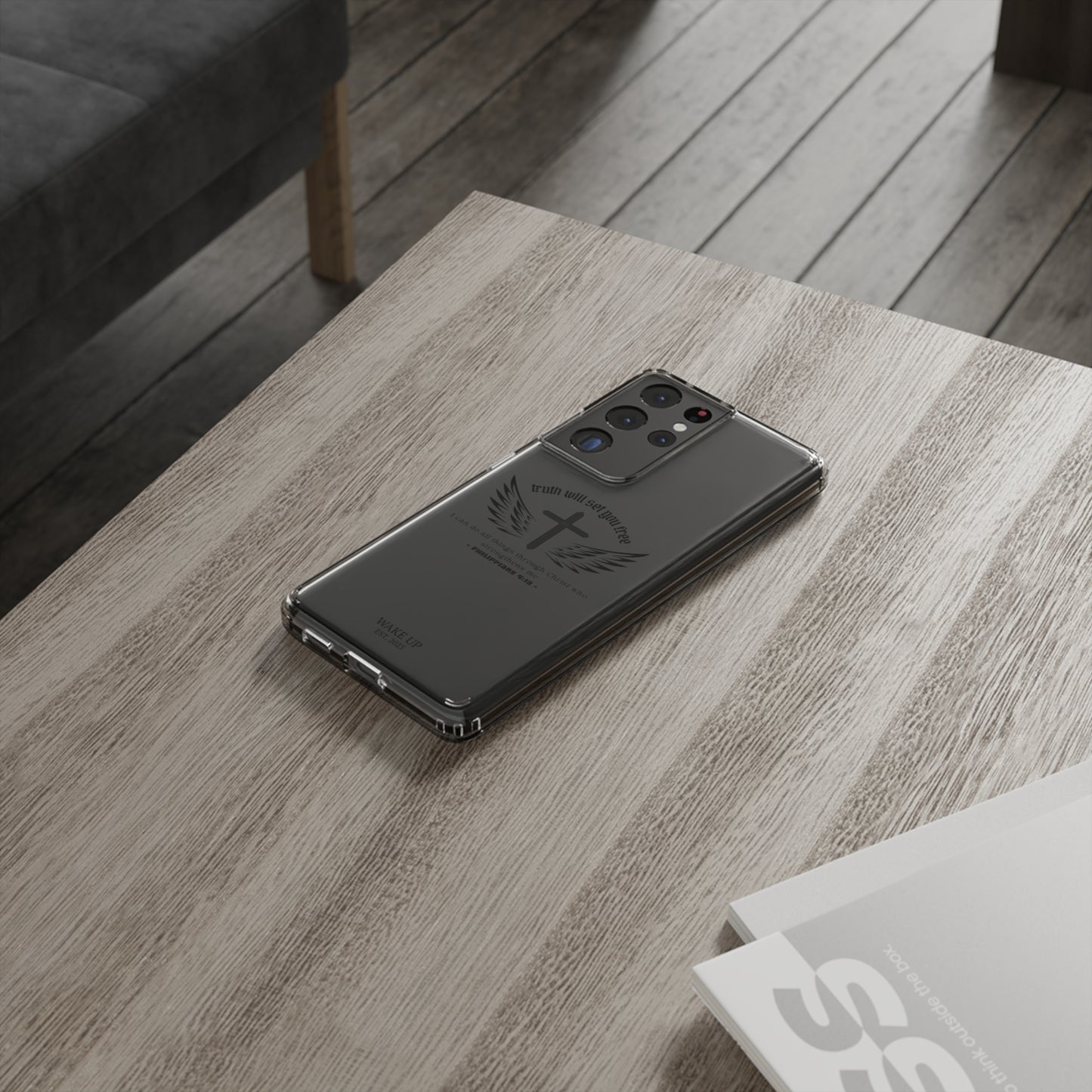 T.W.S.Y.F. Clear Phone Case (BLACK)