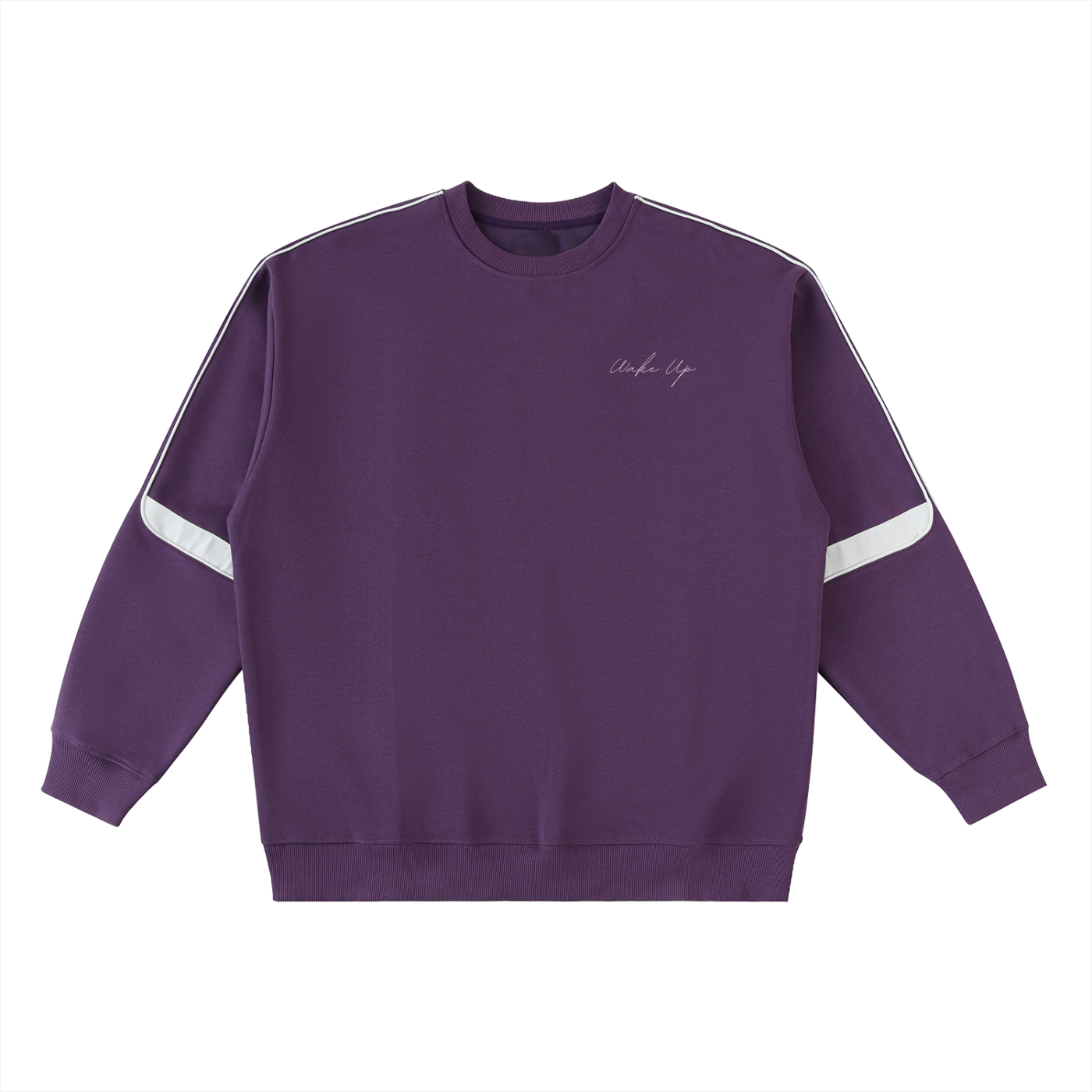 WAKE UP Oversized Crewneck Taped Sweatshirt