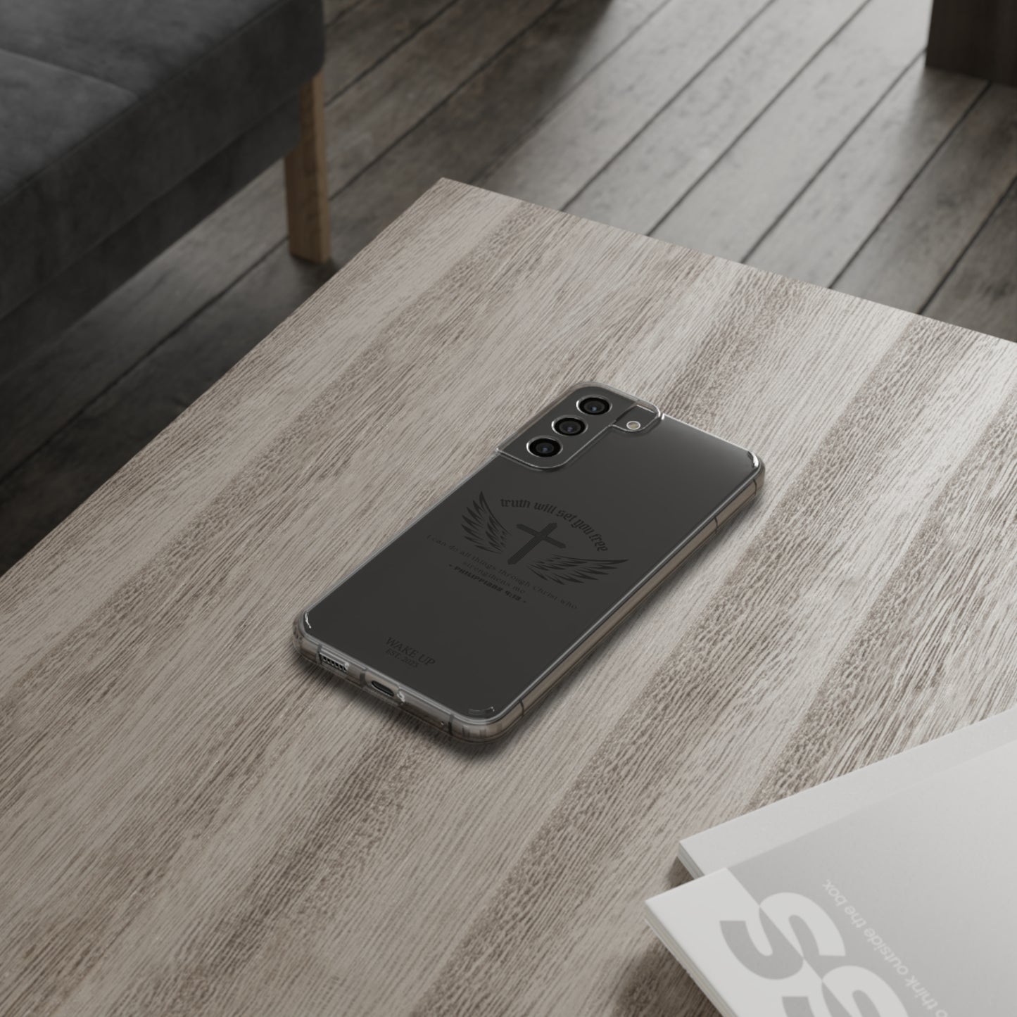T.W.S.Y.F. Clear Phone Case (BLACK)