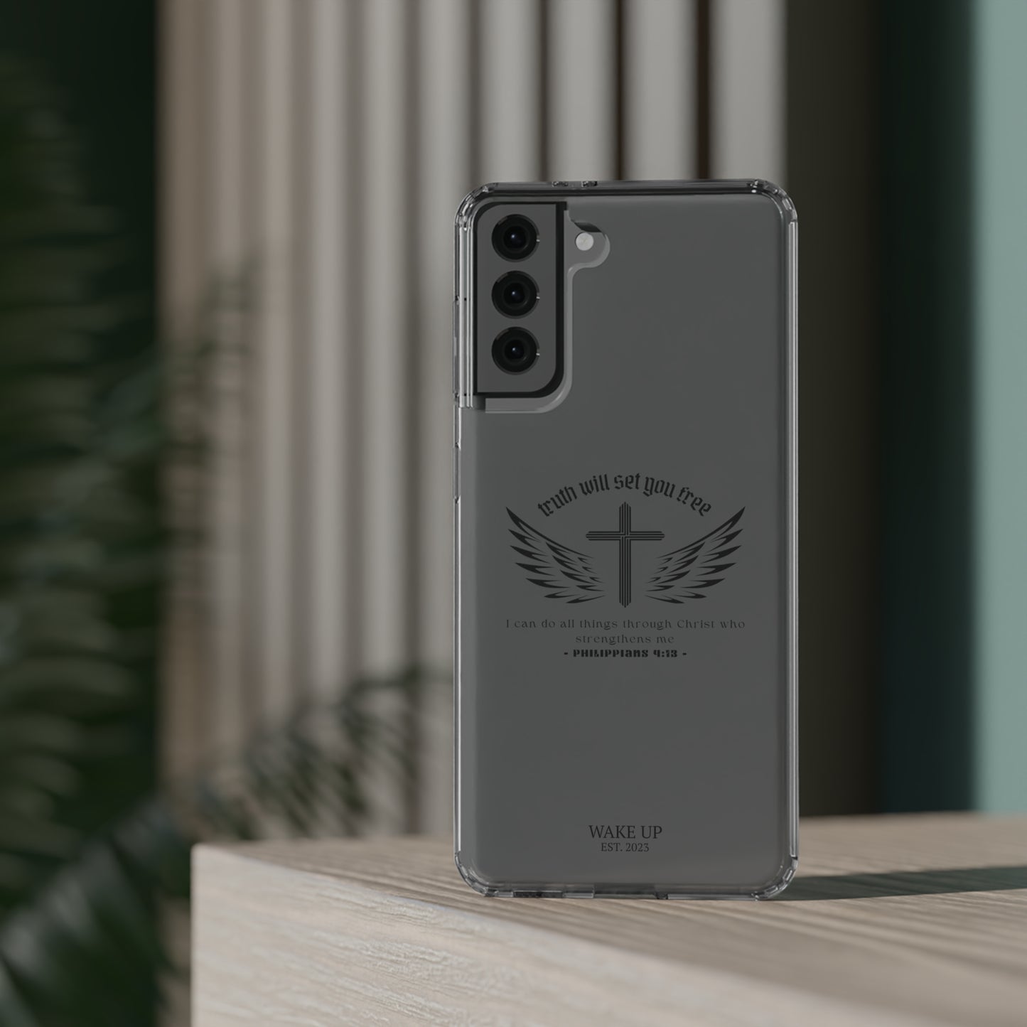 T.W.S.Y.F. Clear Phone Case (BLACK)
