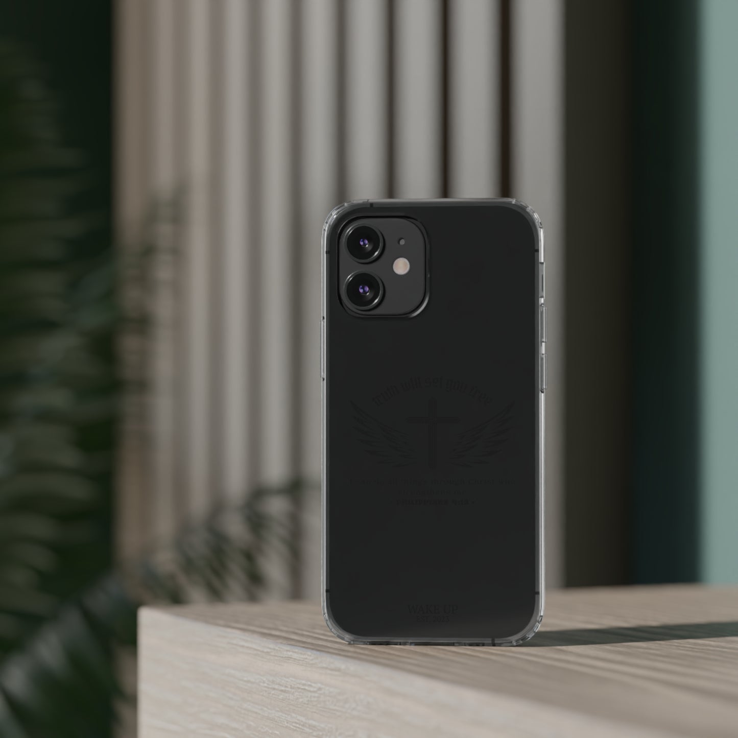 T.W.S.Y.F. Clear Phone Case (BLACK)
