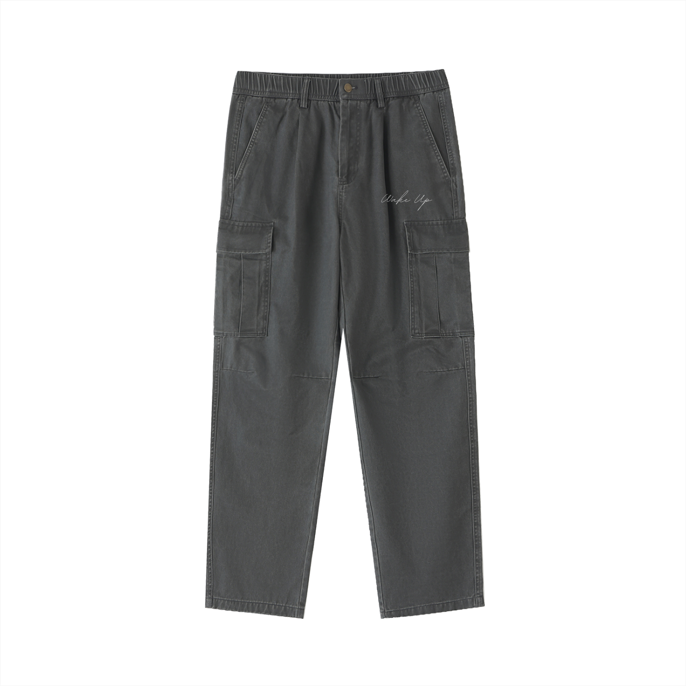 WAKE UP Cotton Elastic-Waist Cargo Pants