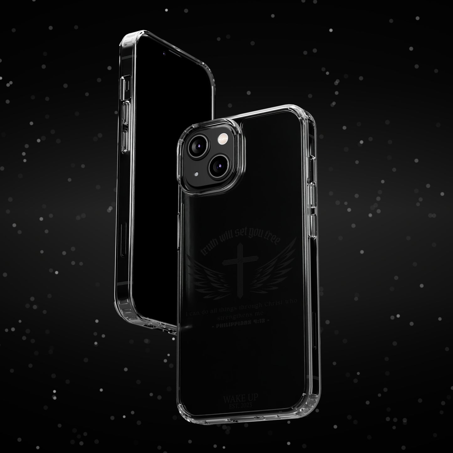T.W.S.Y.F. Clear Phone Case (BLACK)