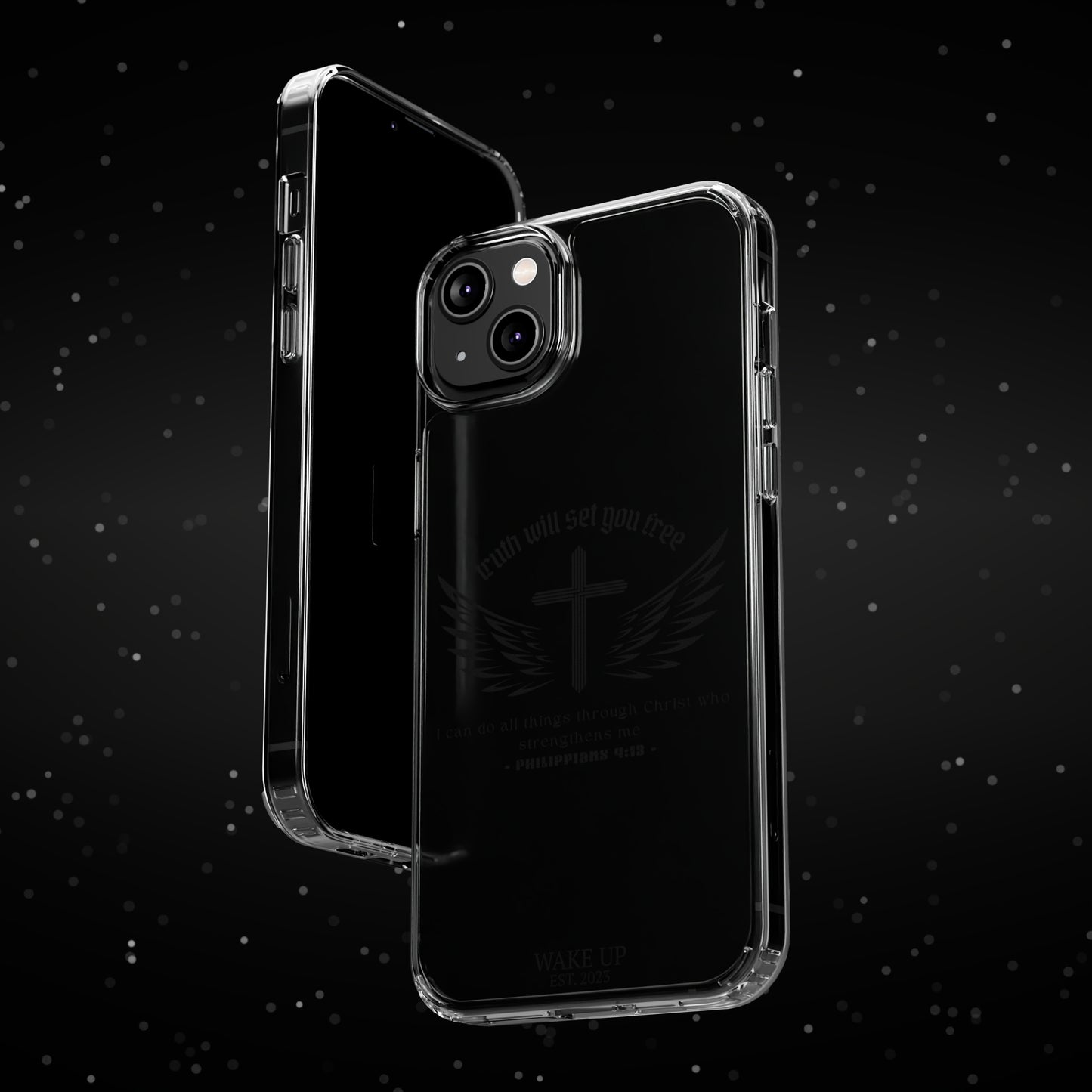 T.W.S.Y.F. Clear Phone Case (BLACK)