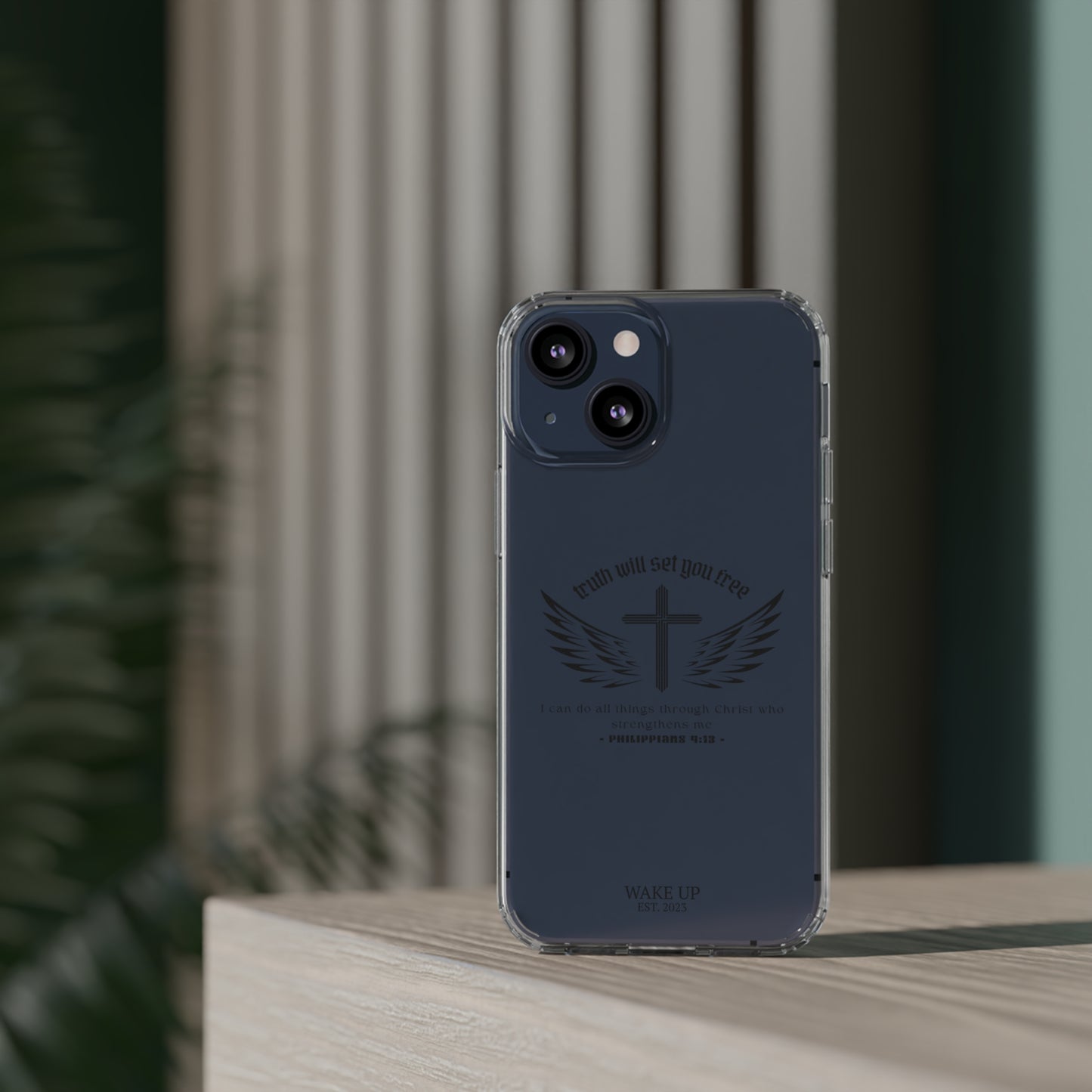 T.W.S.Y.F. Clear Phone Case (BLACK)