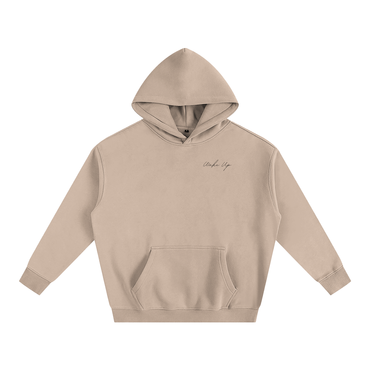 WAKE UP Oversized Fleeced Hoodie