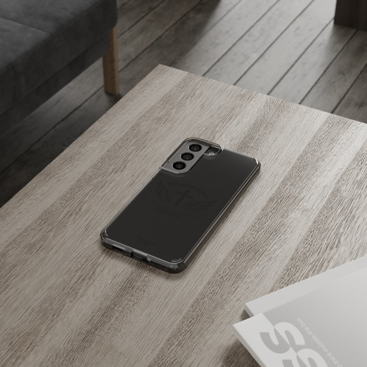 T.W.S.Y.F. Clear Phone Case (BLACK)