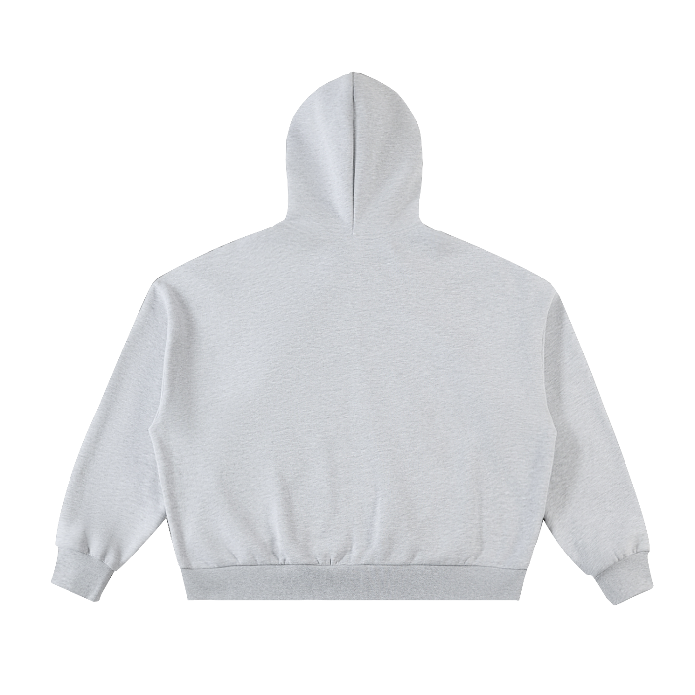 WAKE UP Fleeced Full-Zip Boxy Hoodie