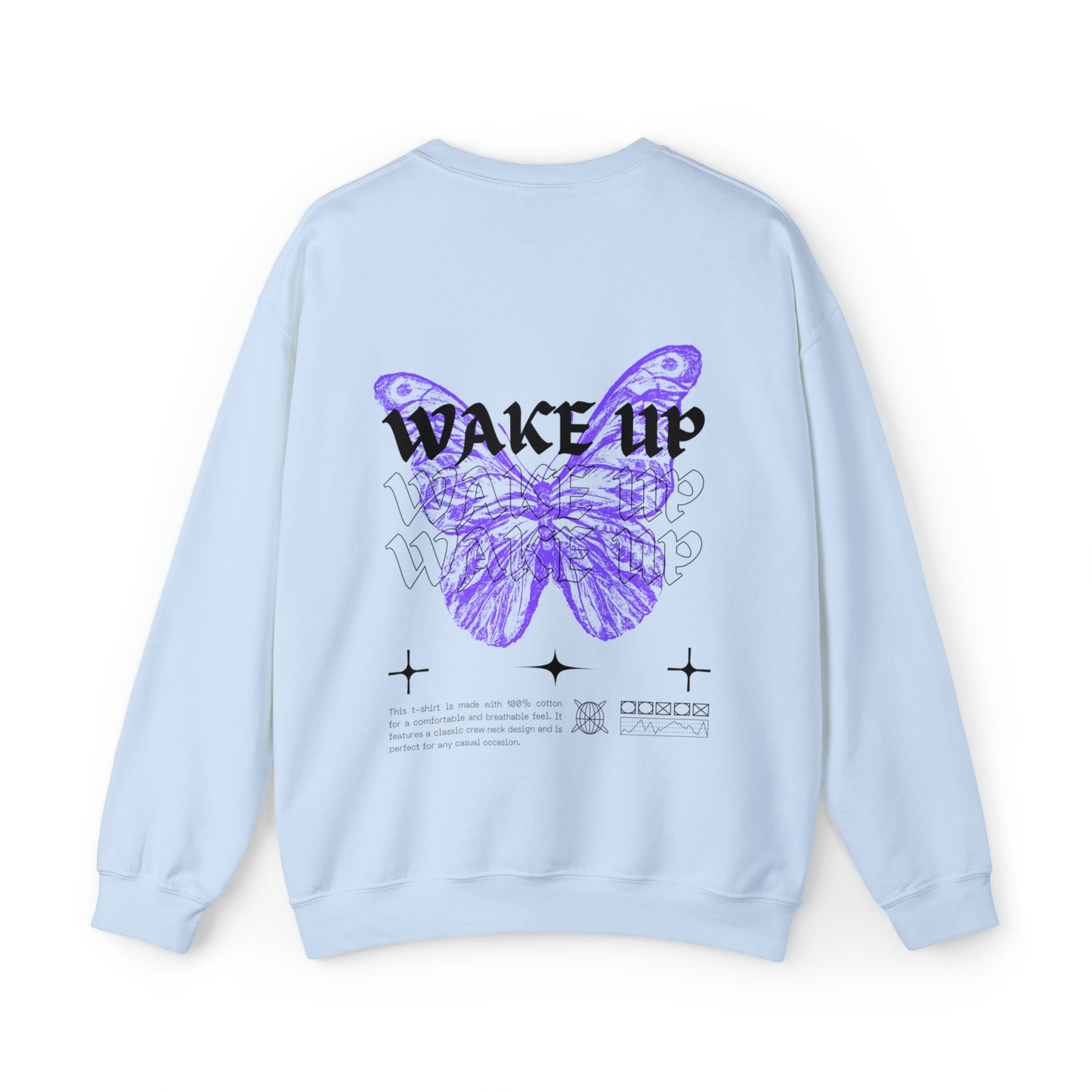 WAKE UP Butterfly Effect Crewneck