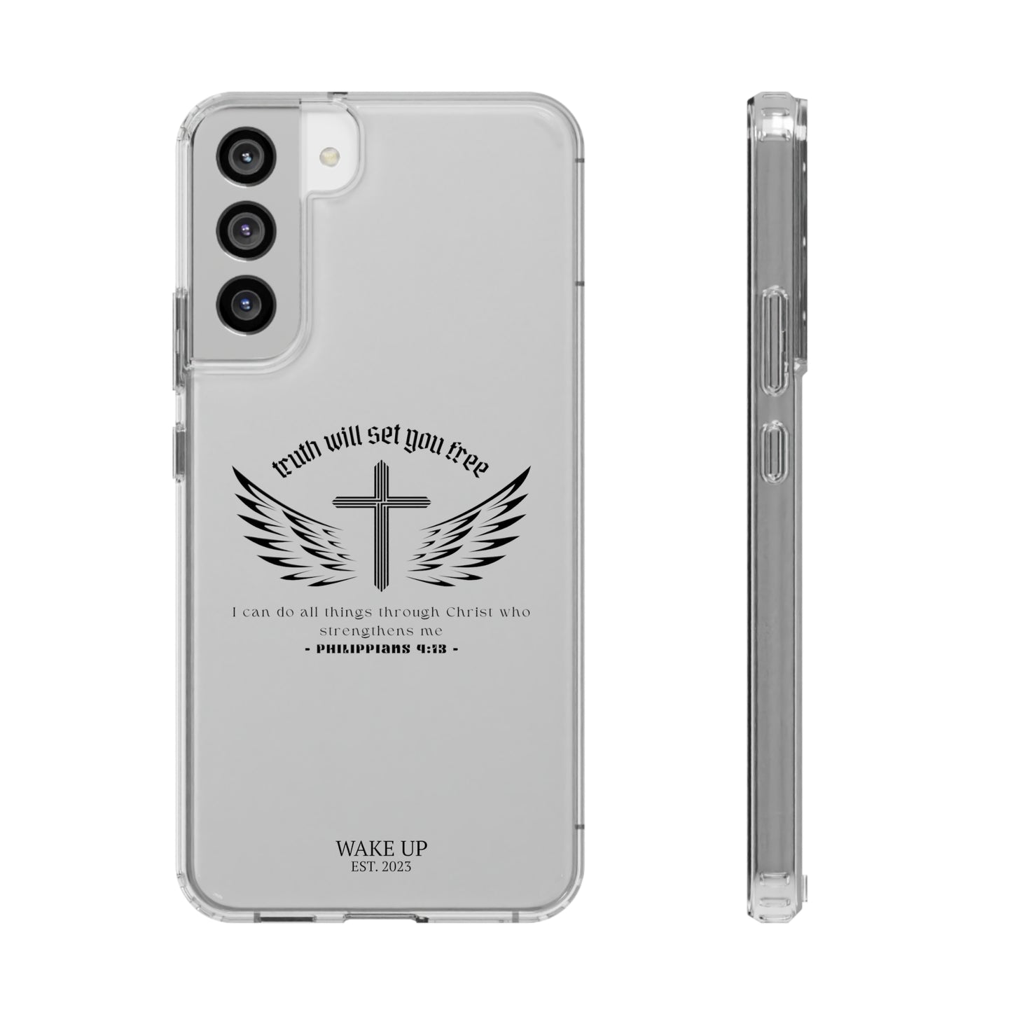 T.W.S.Y.F. Clear Phone Case (BLACK)