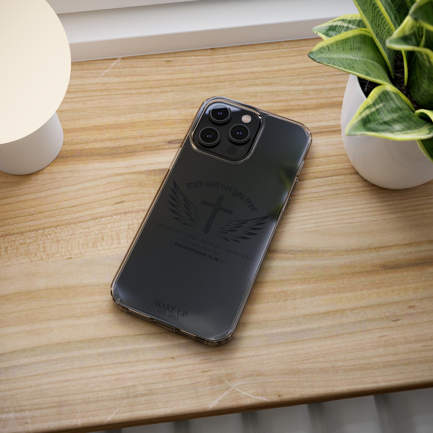 T.W.S.Y.F. Clear Phone Case (BLACK)