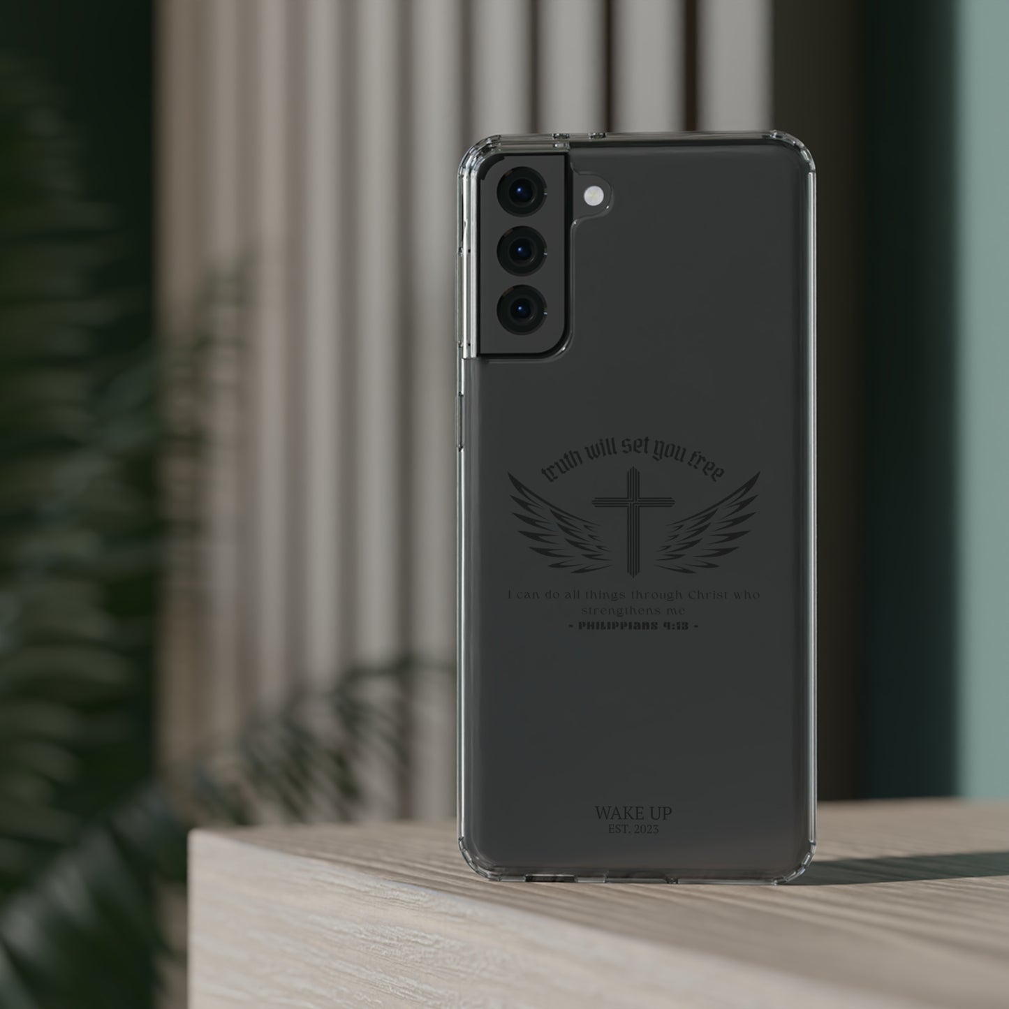 T.W.S.Y.F. Clear Phone Case (BLACK)
