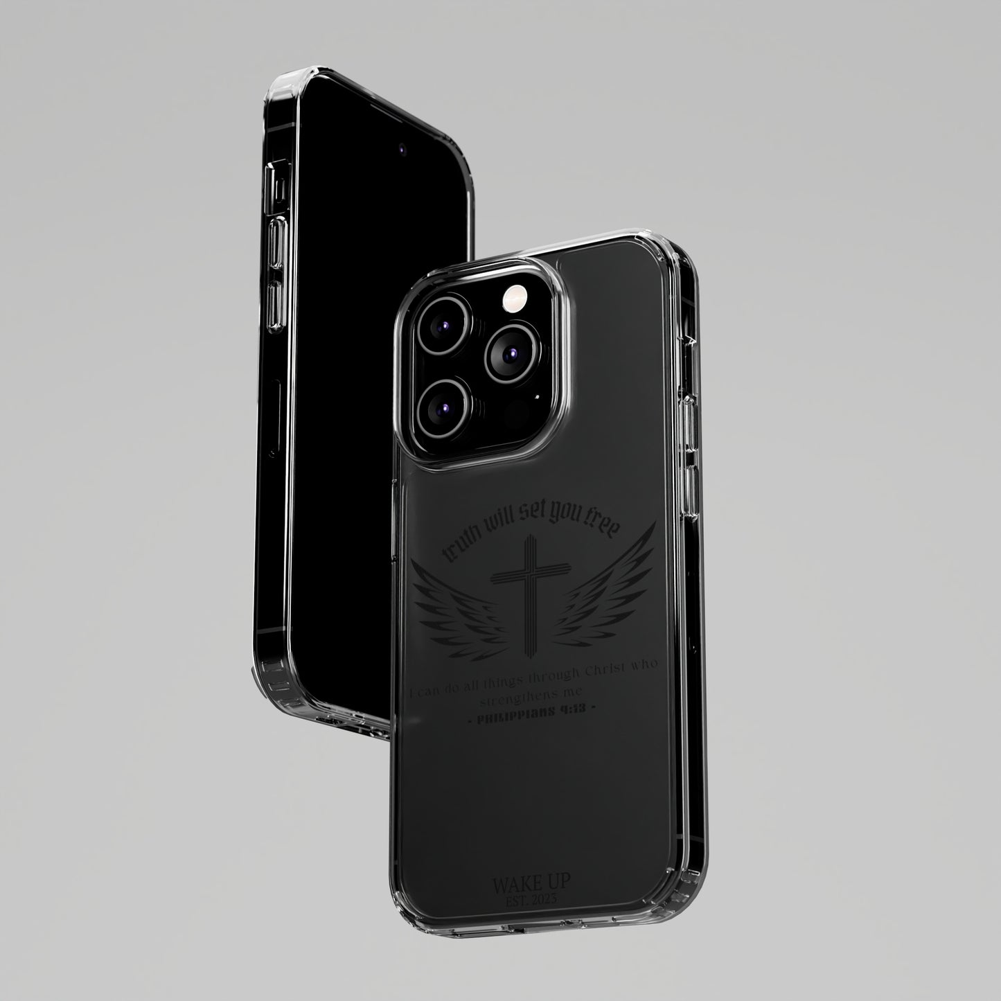 T.W.S.Y.F. Clear Phone Case (BLACK)