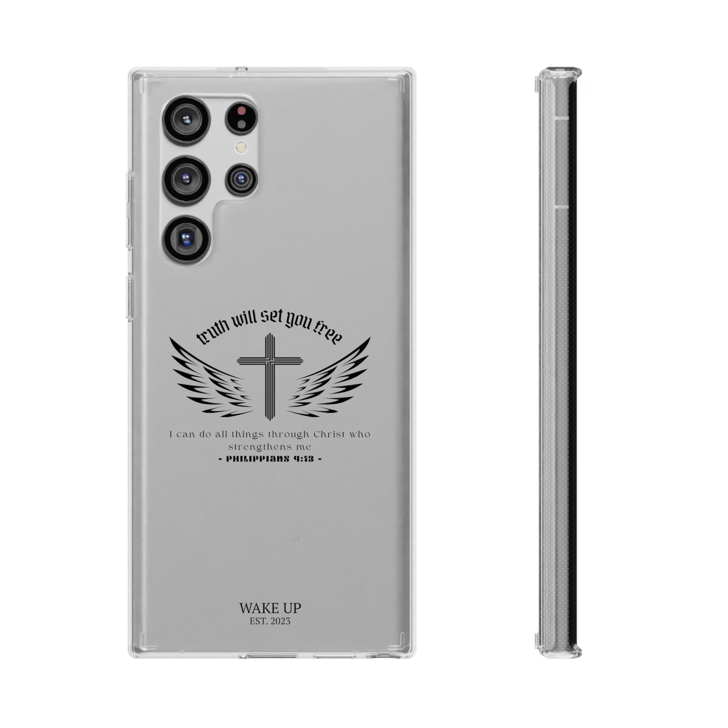 T.W.S.Y.F. Clear Phone Case (BLACK)