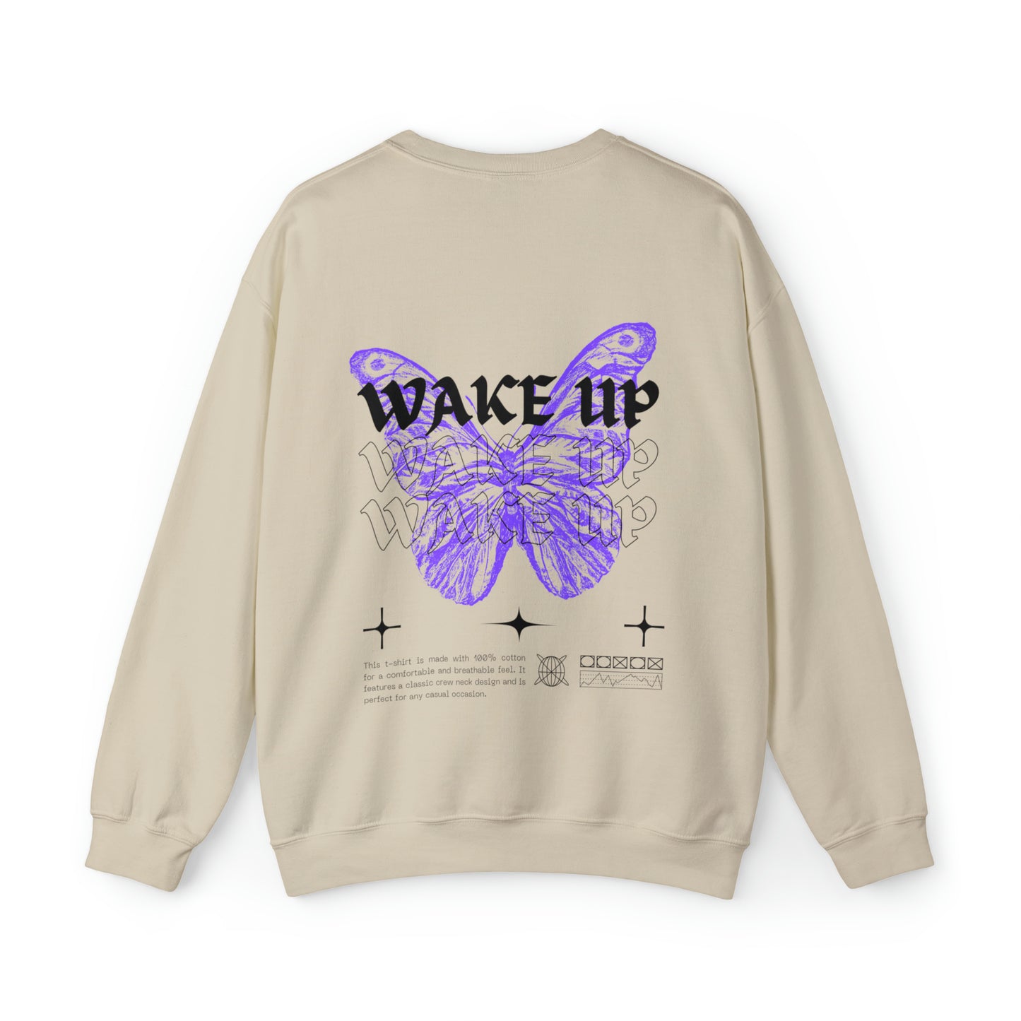 WAKE UP Butterfly Effect Crewneck