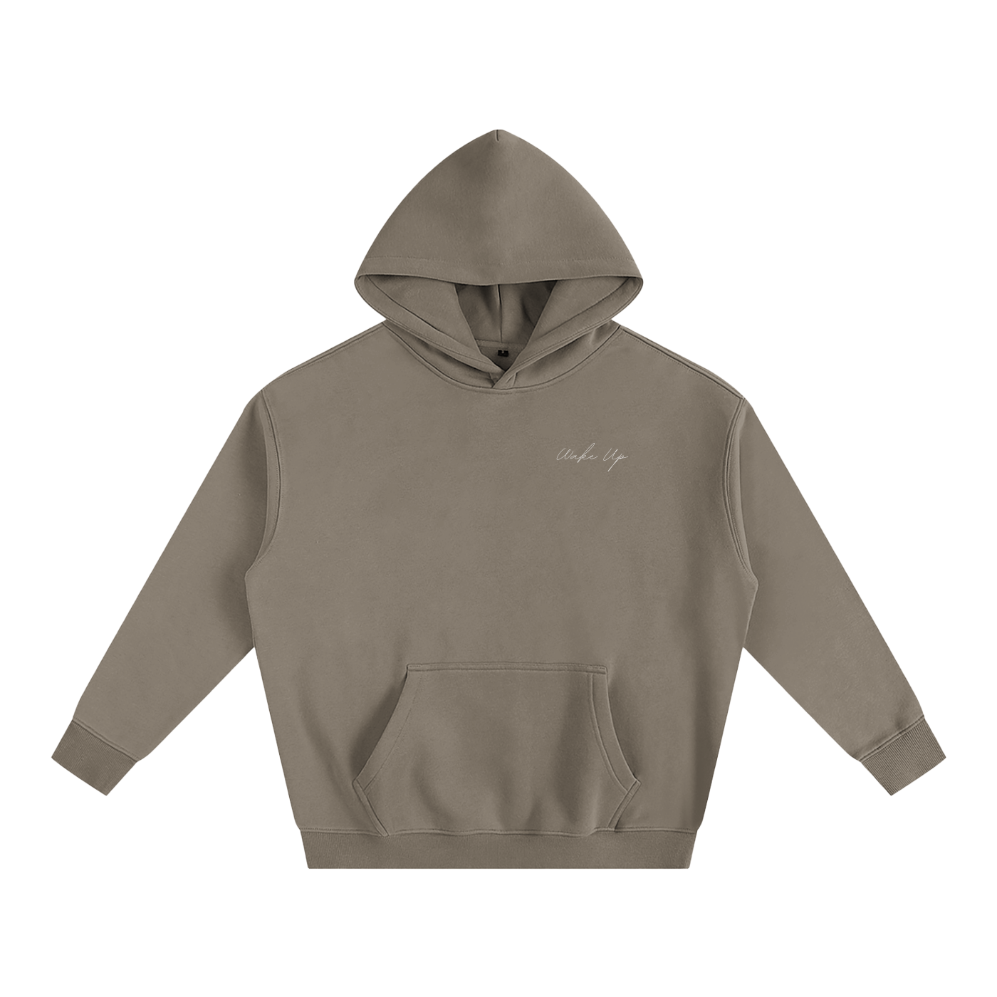 WAKE UP Oversized Fleeced Hoodie