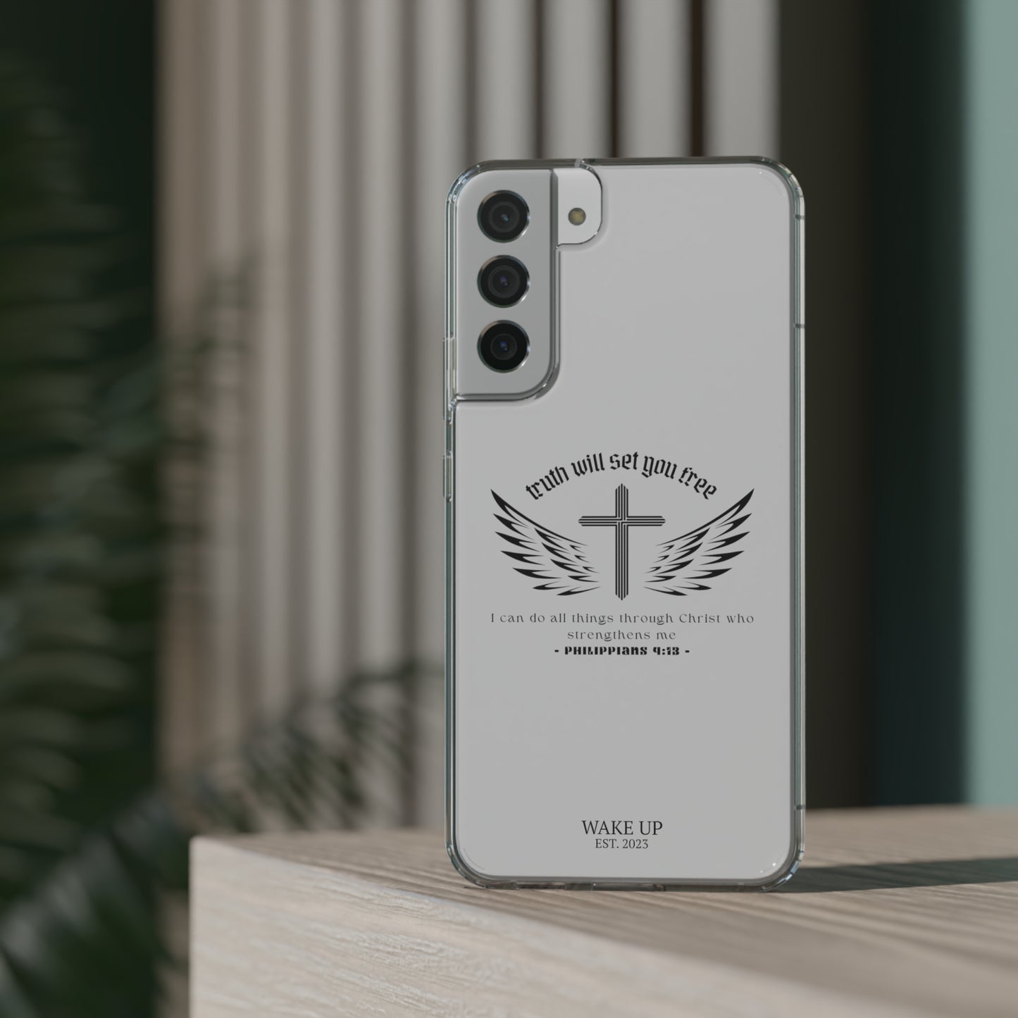 T.W.S.Y.F. Clear Phone Case (BLACK)