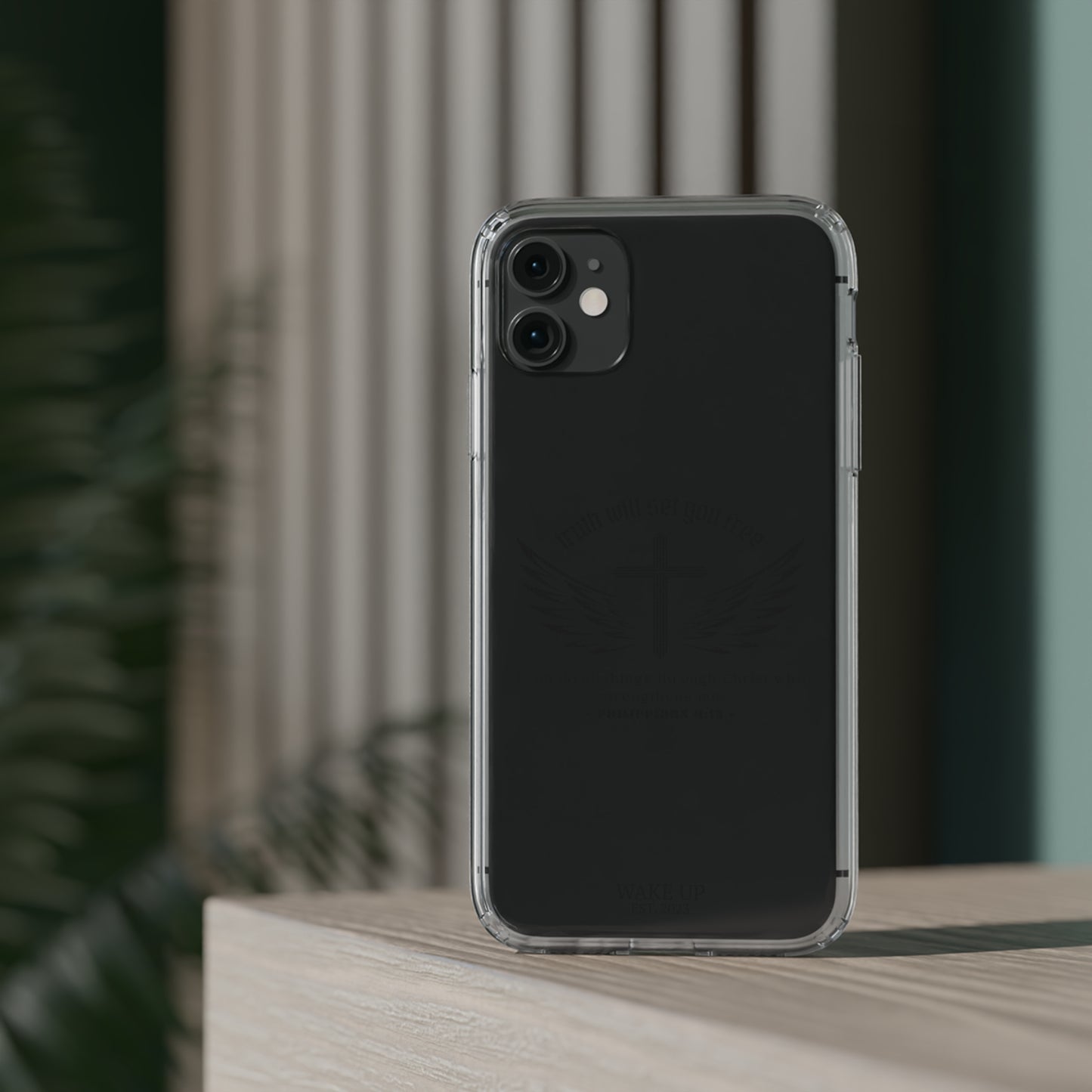 T.W.S.Y.F. Clear Phone Case (BLACK)