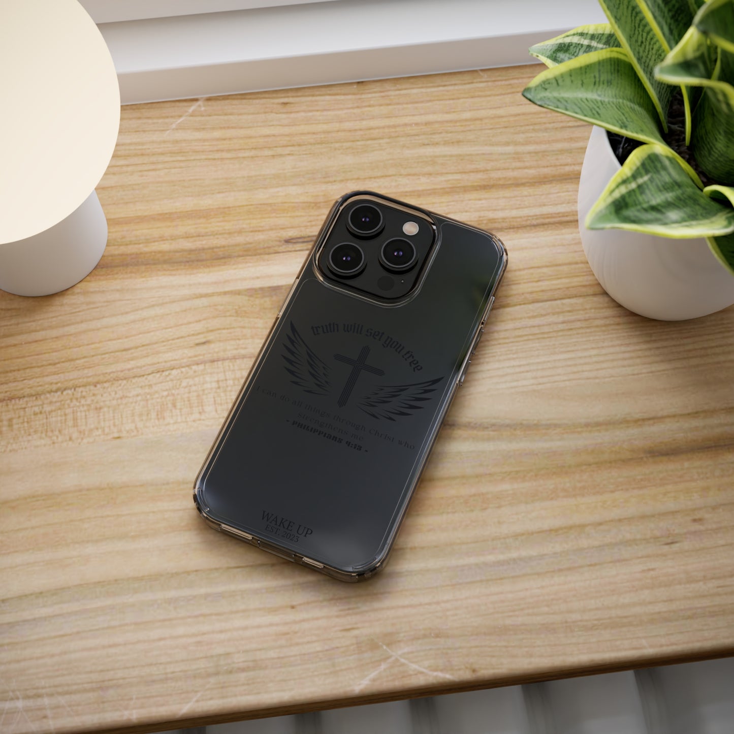 T.W.S.Y.F. Clear Phone Case (BLACK)